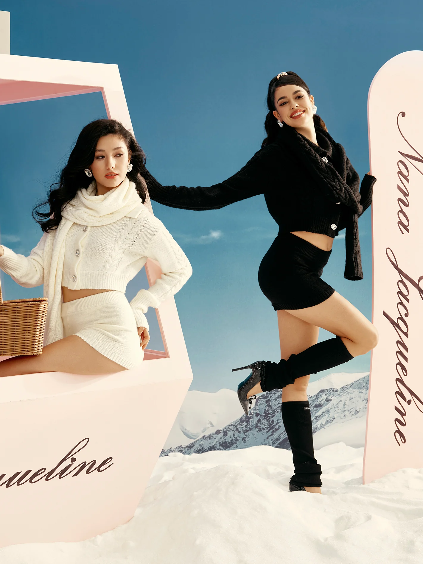 Addison Coat + Scarf Set (Black) (Final Sale) - Image 4