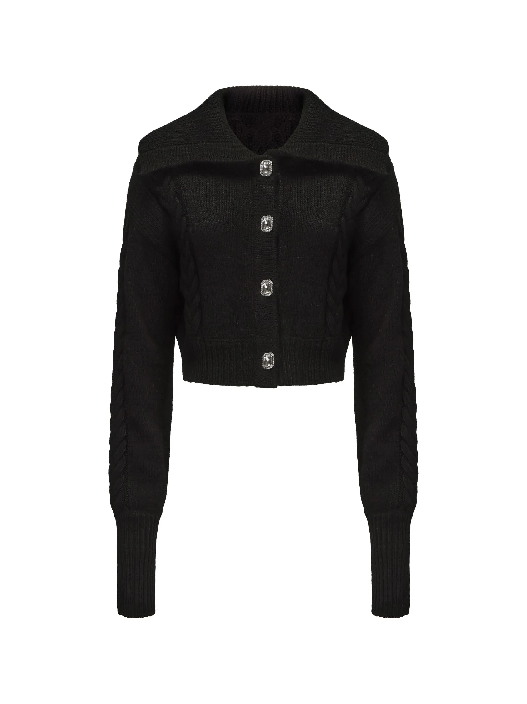 Addison Coat + Scarf Set (Black) (Final Sale) - Image 9