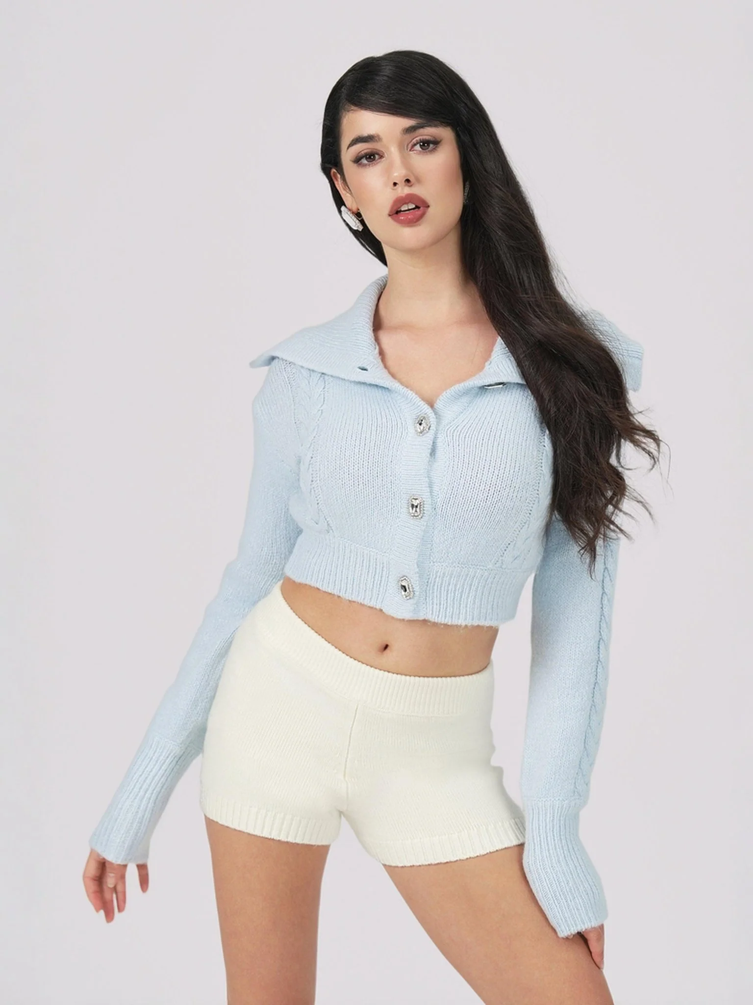 Addison Coat + Scarf Set (Blue) (Final Sale)