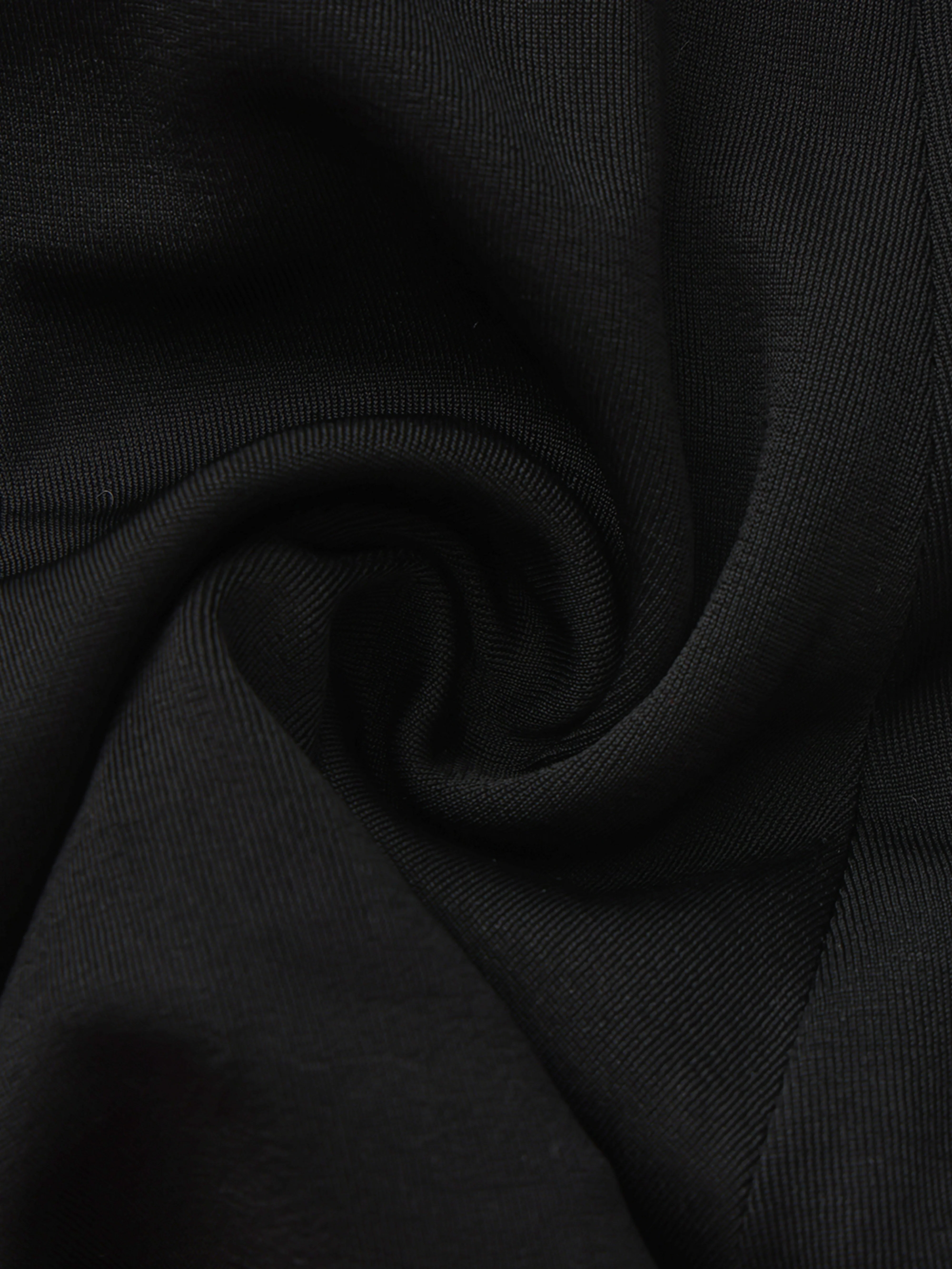 Alessandra Deep V Black Mini Dress - Image 11