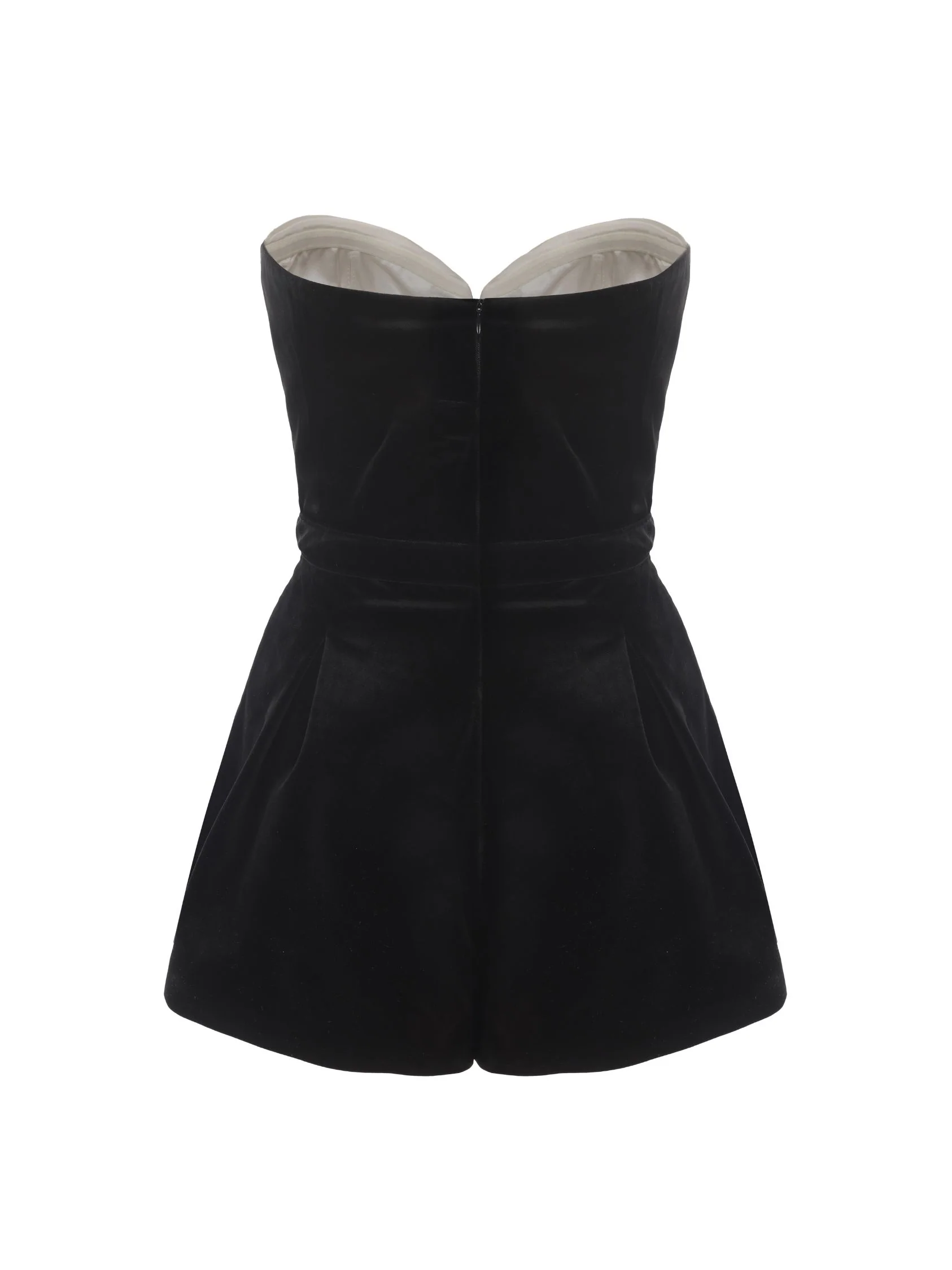 Amanda Velvet Jumpsuit (White) - Image 7