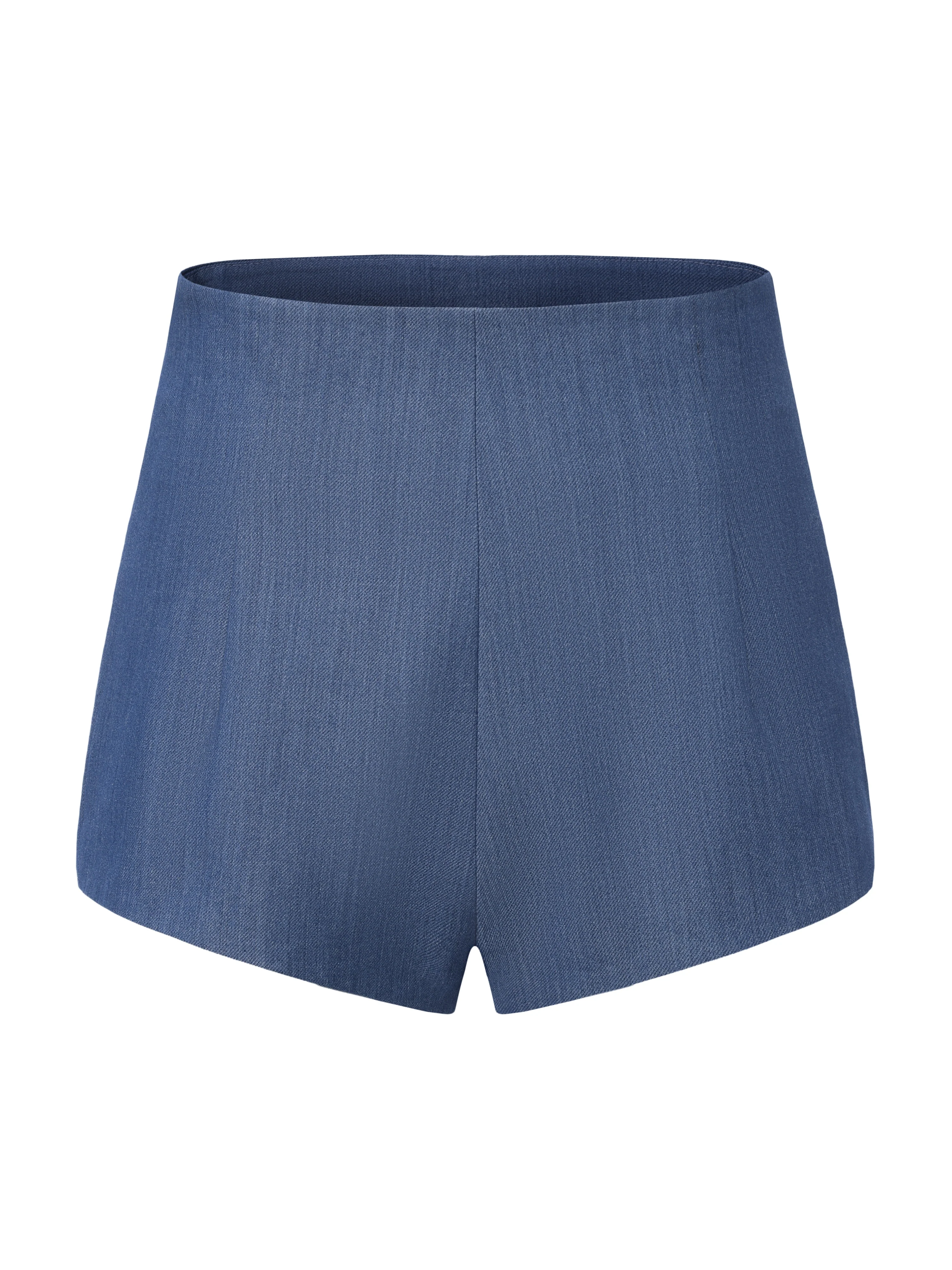 Amara High-Waist Blue Shorts - Image 12