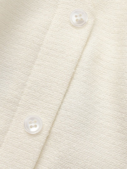 Amara Tailored Halter White Vest - Image 6