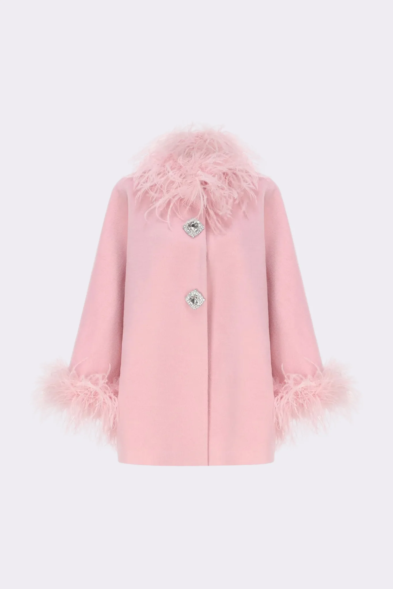 Angelica Feather Coat (Pink) (Final Sale) - Image 7