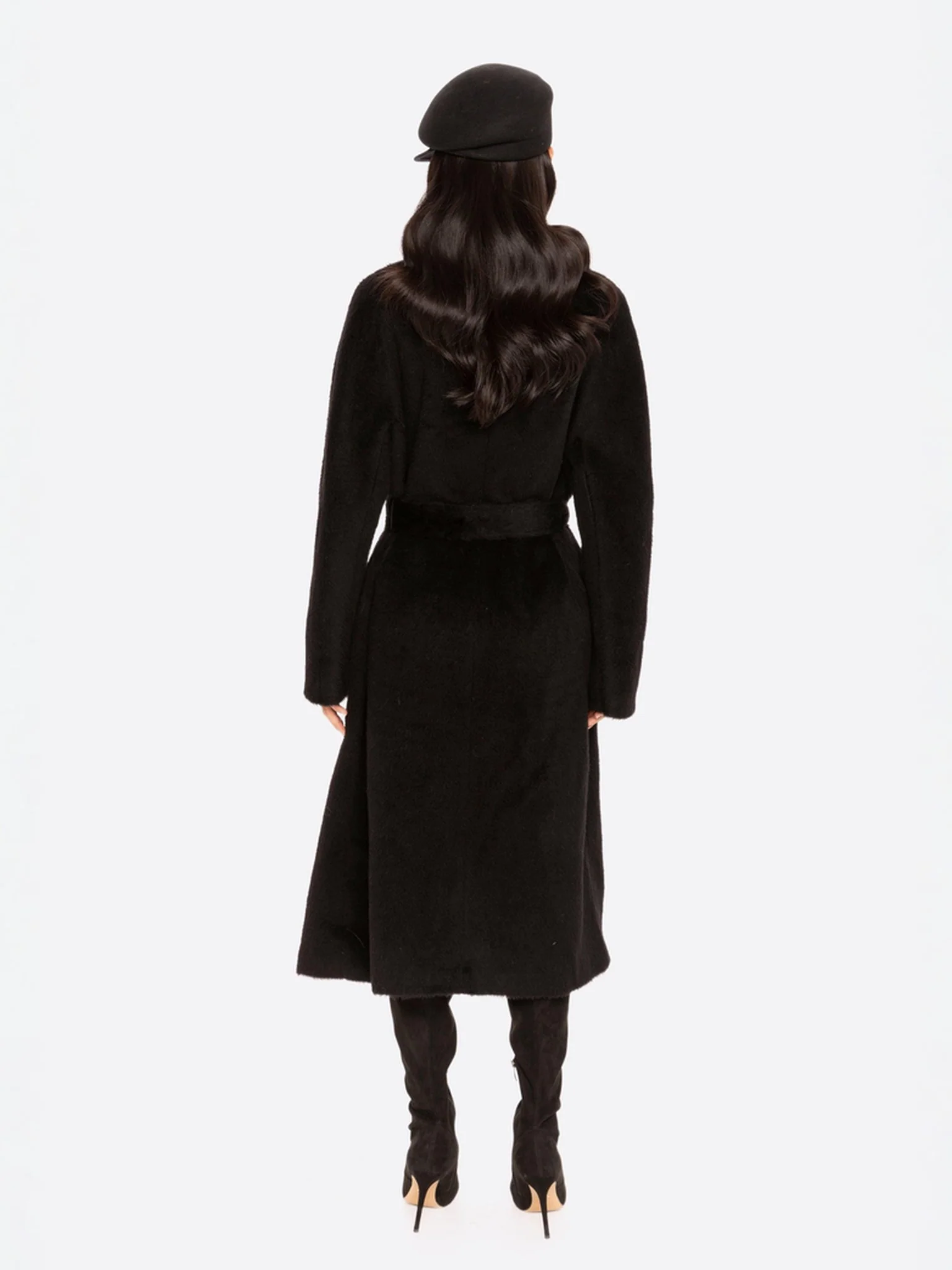 Audrey Long Coat (Black) - Image 2