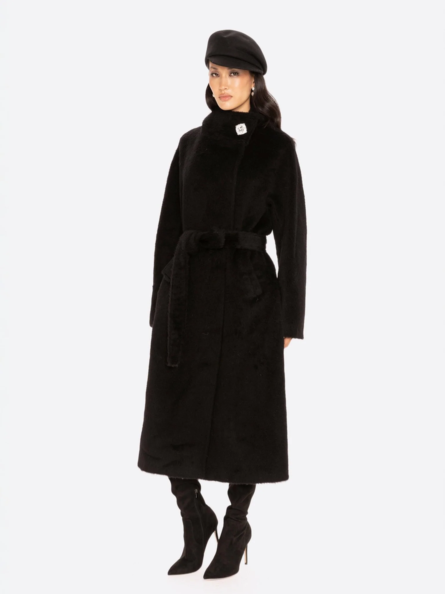 Audrey Long Coat (Black) - Image 4