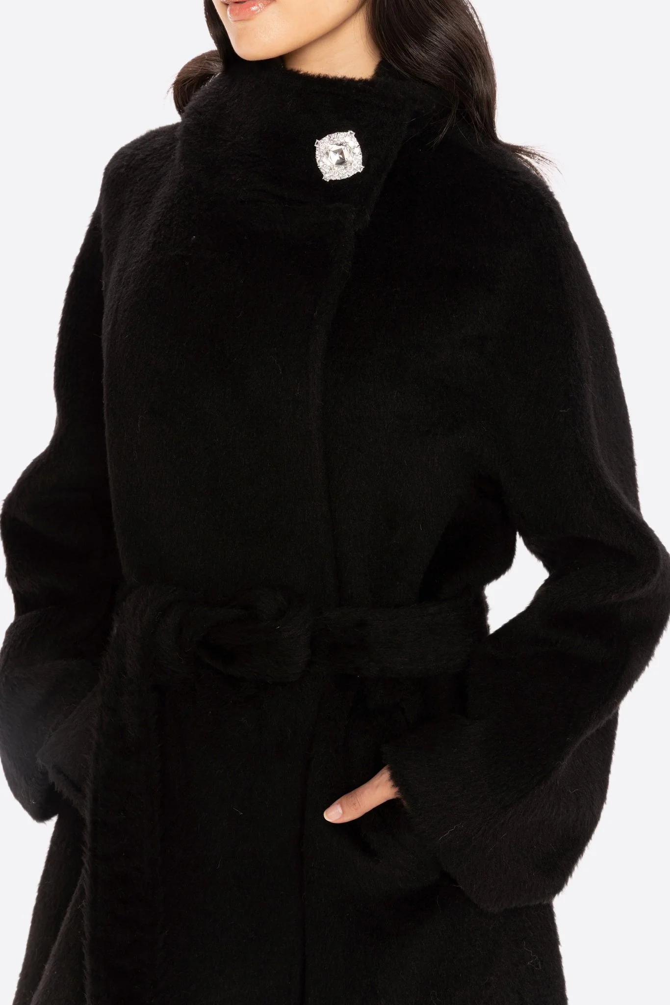 Audrey Long Coat (Black) - Image 5