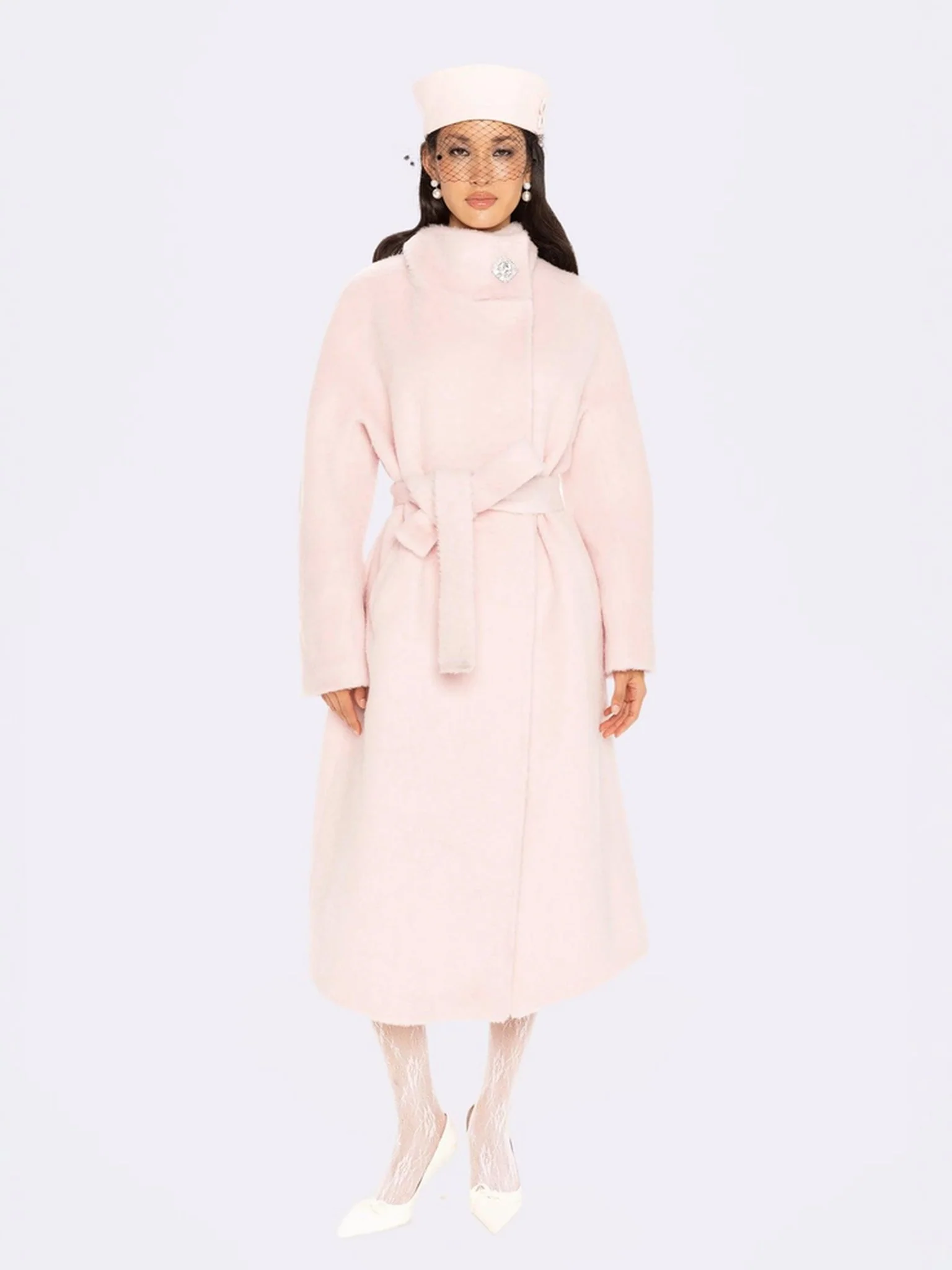 Audrey Long Coat (Pink)