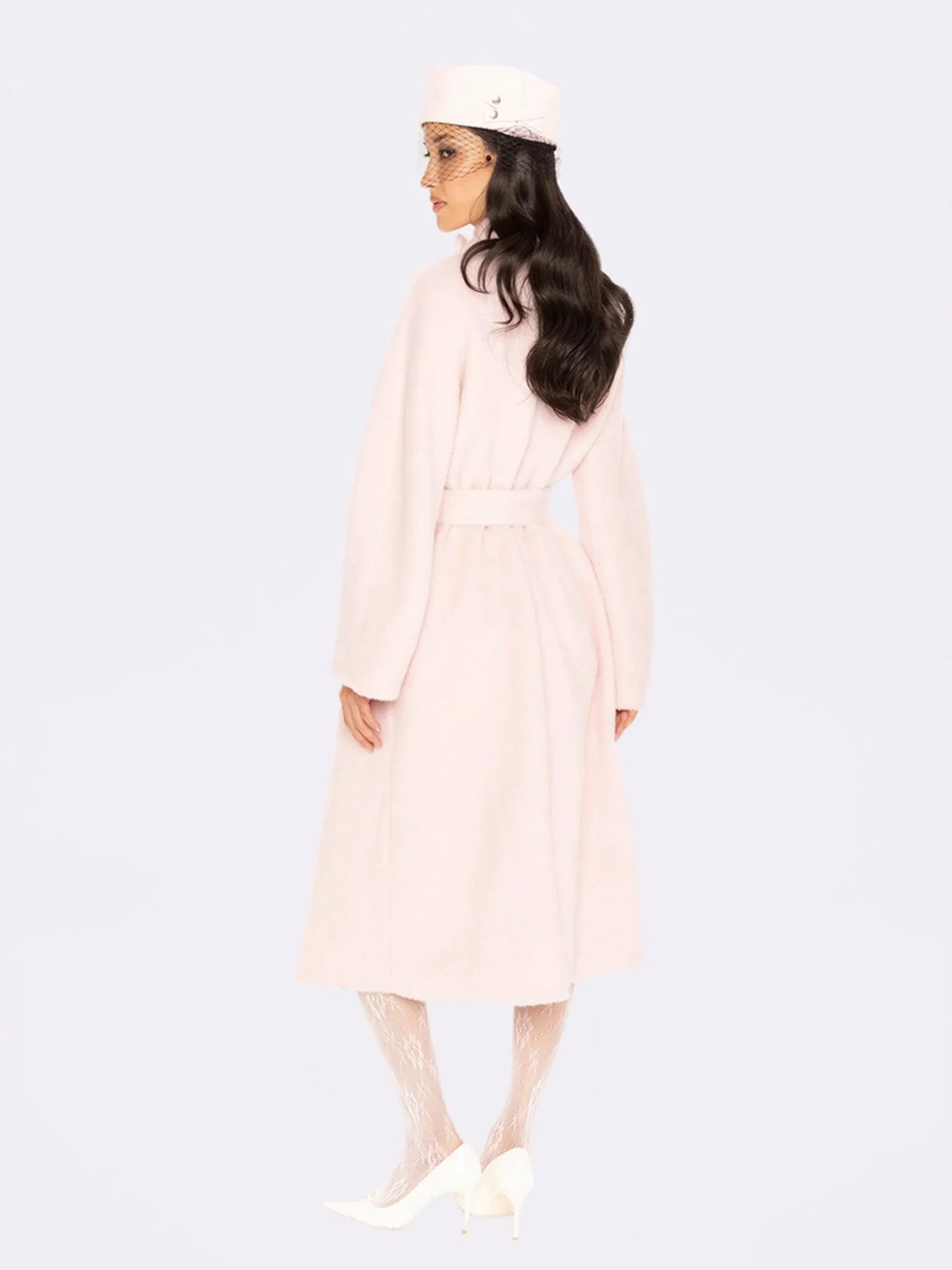 Audrey Long Coat (Pink) - Image 6