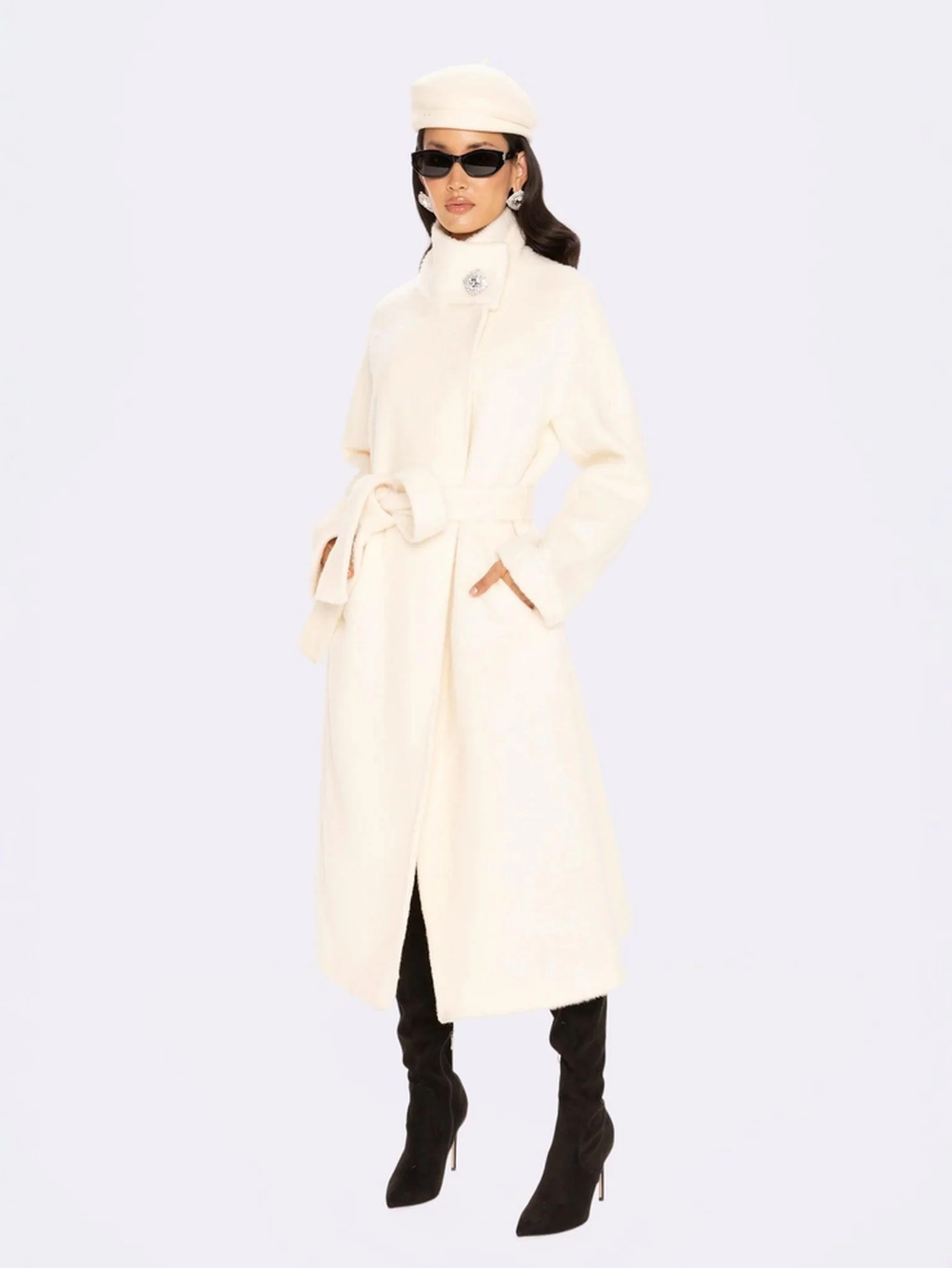 Audrey Long Coat (Off-white) - Image 3
