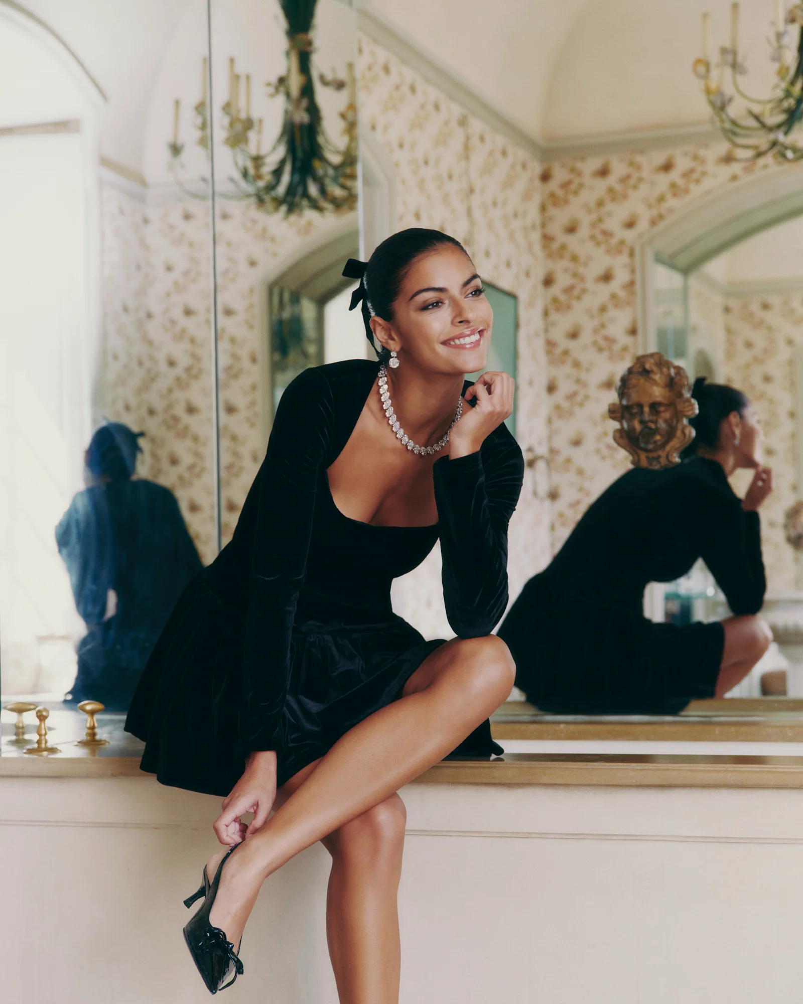 Audrina Dress (Black) (Final Sale) - Image 5