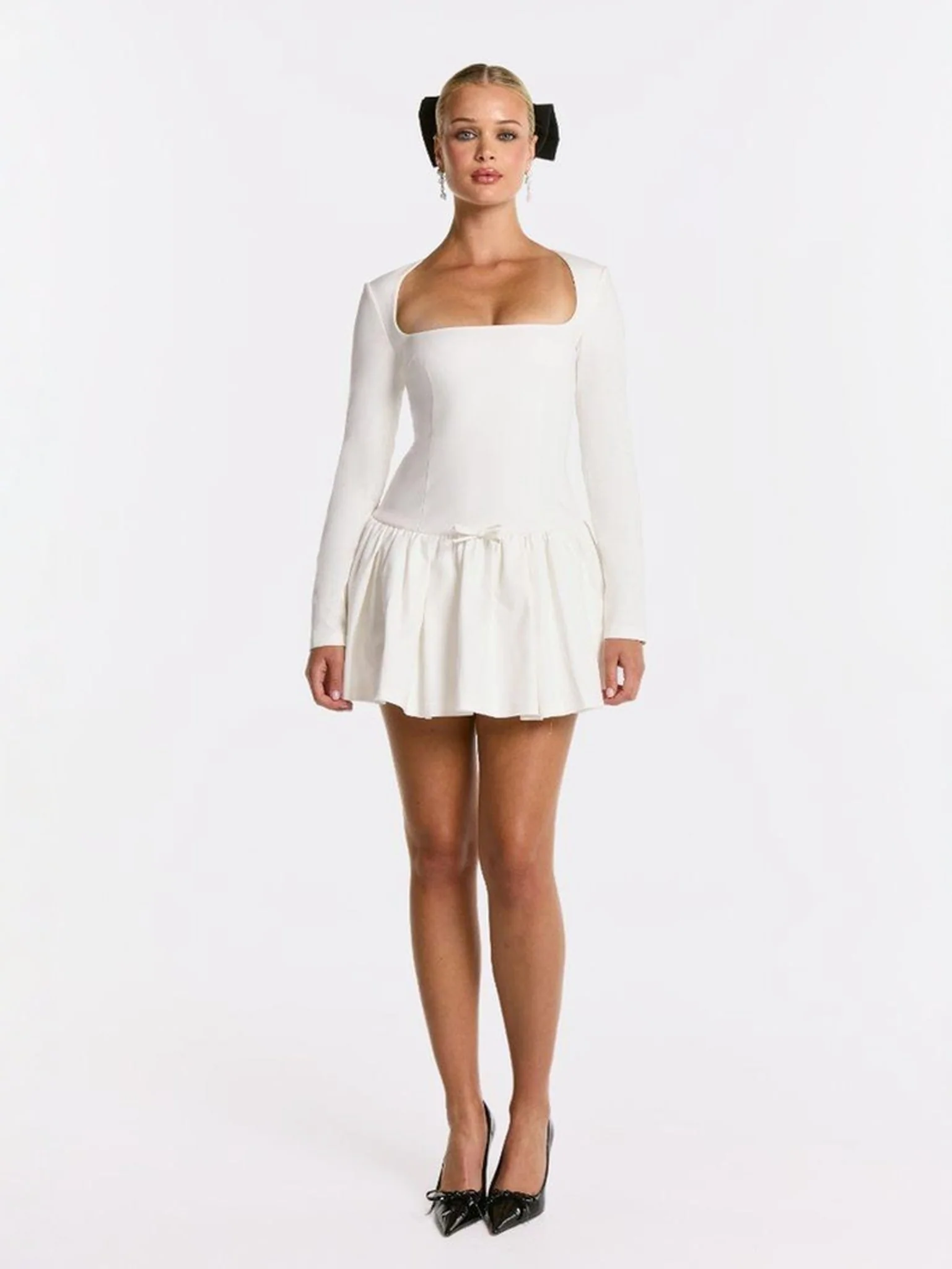Audrina Dress (White) (Final Sale) - Image 2