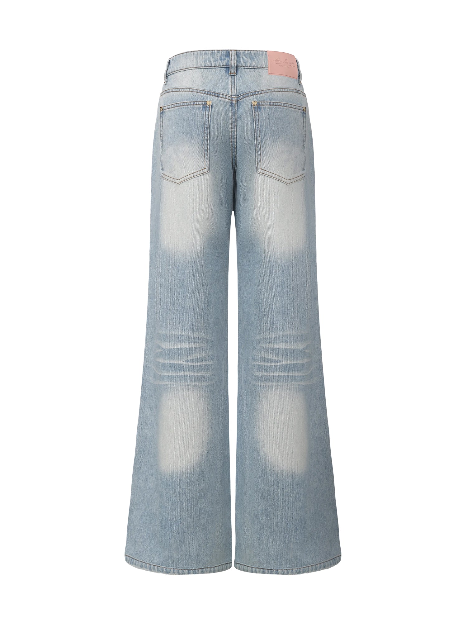 Ava Low-Rise Light Blue Straight Leg Jeans - Image 11
