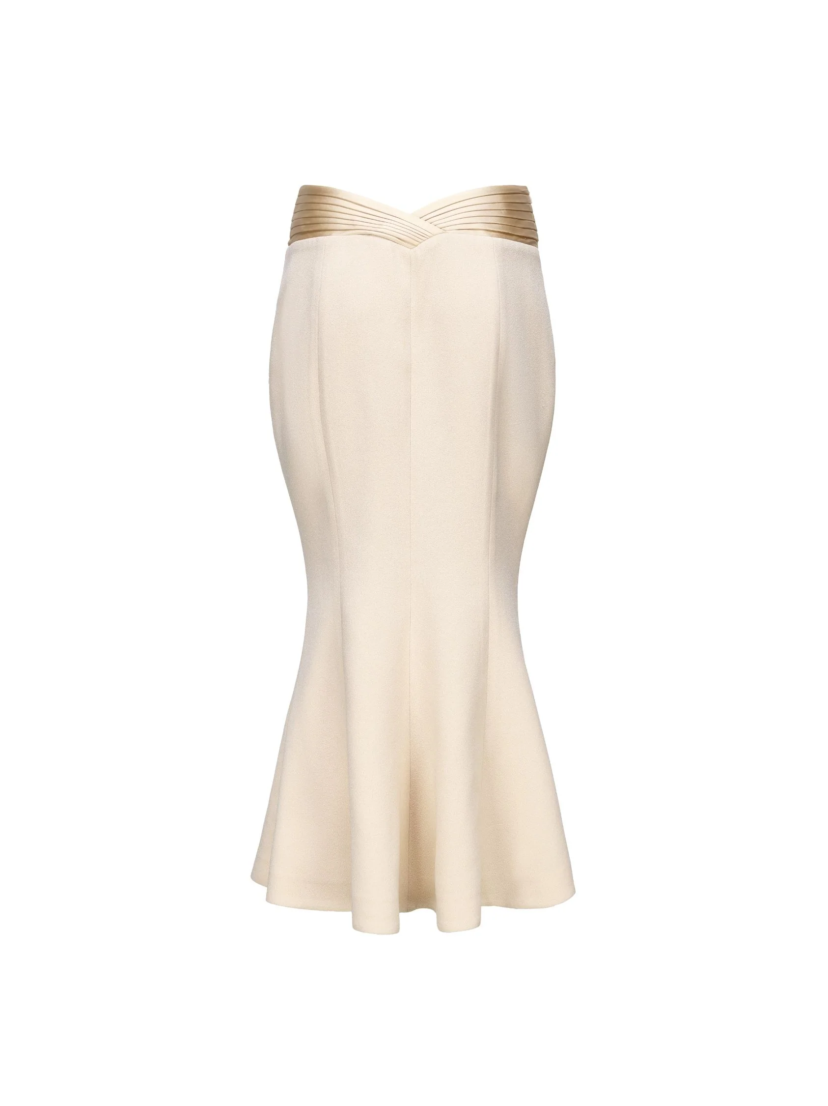 Belle Satin Skirt (Beige (Final Sale) - Image 10