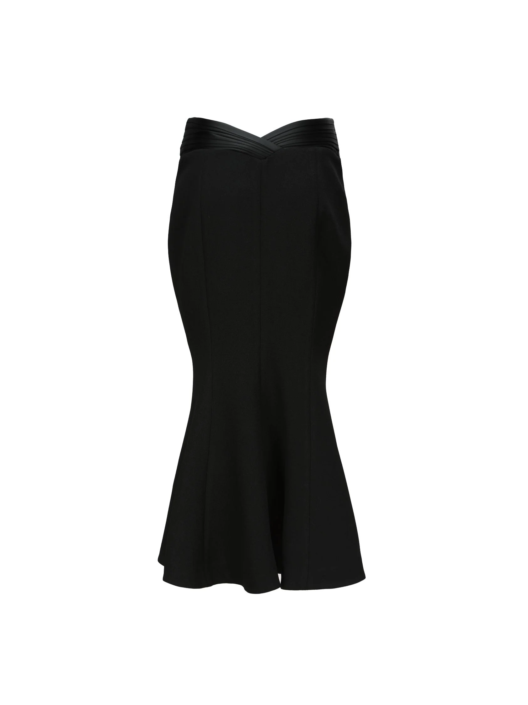 Belle Satin Skirt (Black) (Final Sale) - Image 6