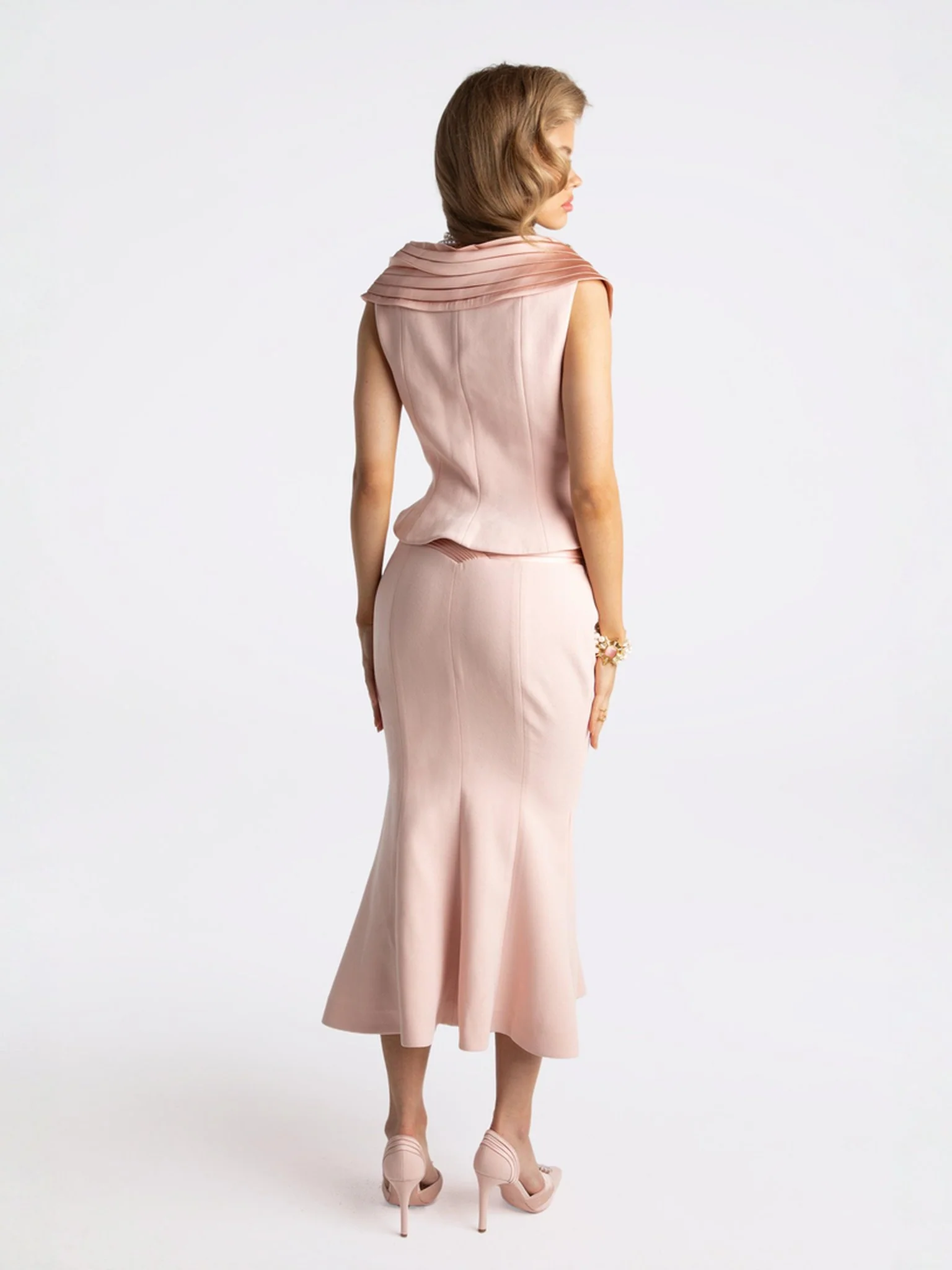 Belle Satin Skirt (Light Pink) (Final Sale) - Image 7