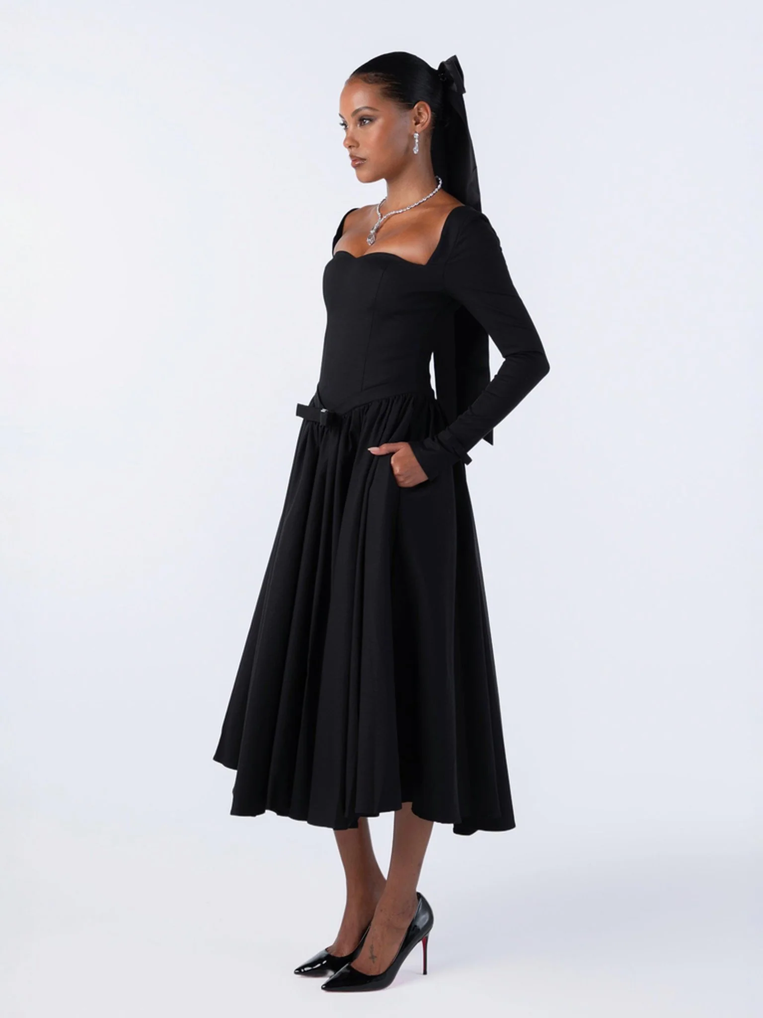 Bernadette Dress (Black) (Final Sale) - Image 3