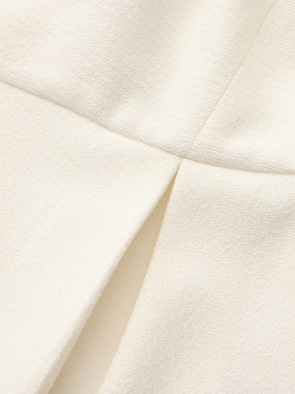 Camille Crystal-Button White Peplum Vest - Image 6