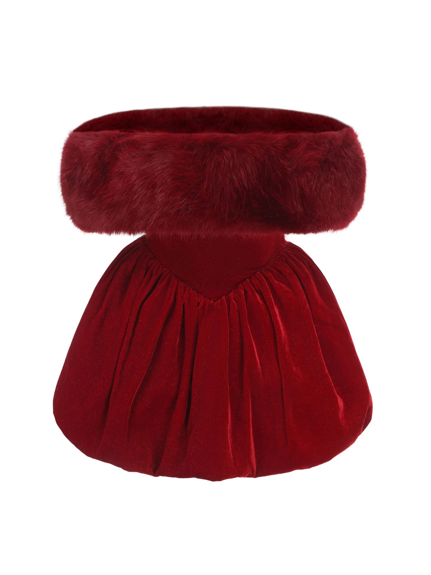 Candice Velvet Dress (Red) (Final Sale) - Image 10