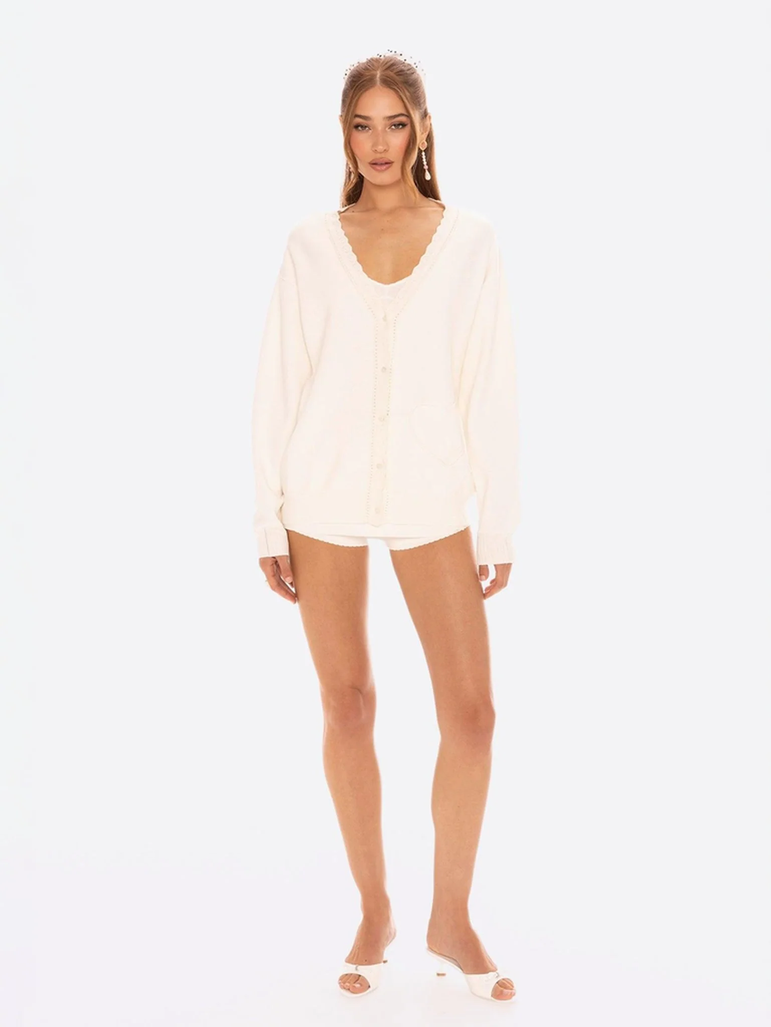 Carrie Cardigan (White) - Image 2