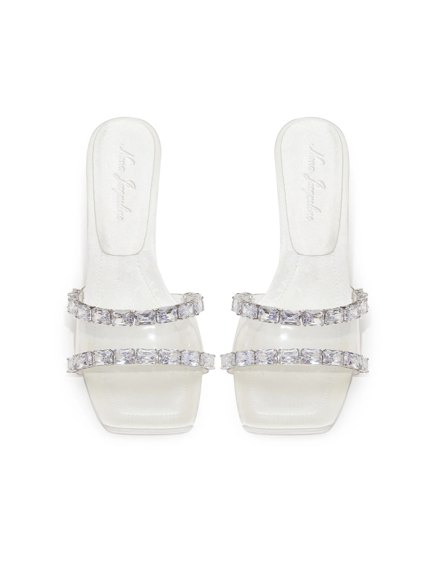 Cassandra Diamond Heels (White) - Image 2