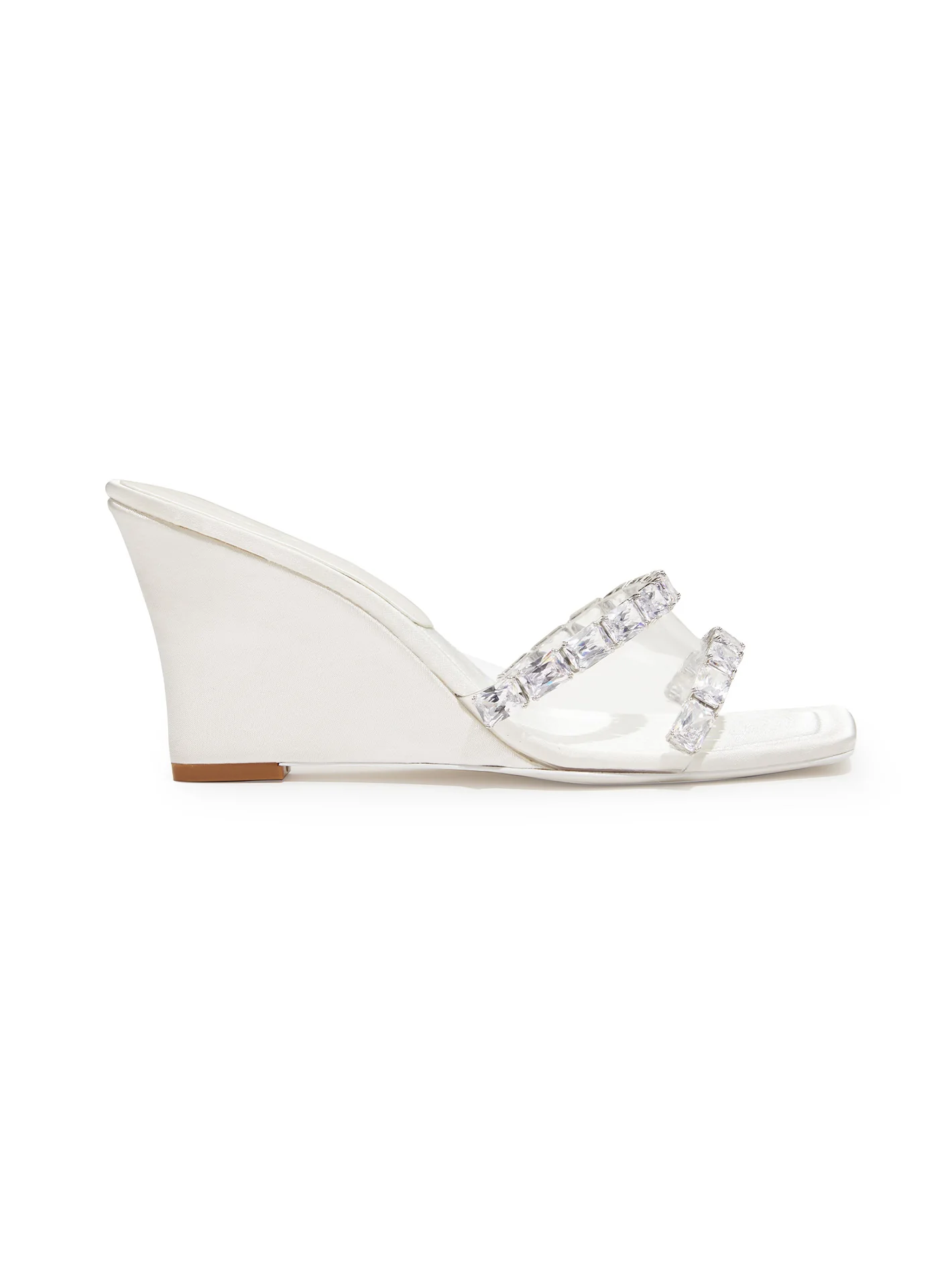Cassandra Diamond Heels (White) - Image 4