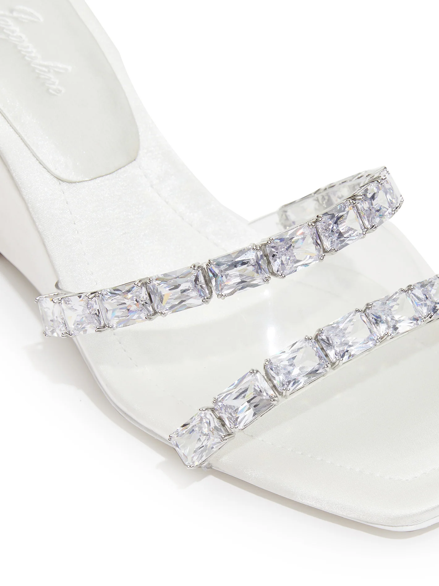Cassandra Diamond Heels (White) - Image 5