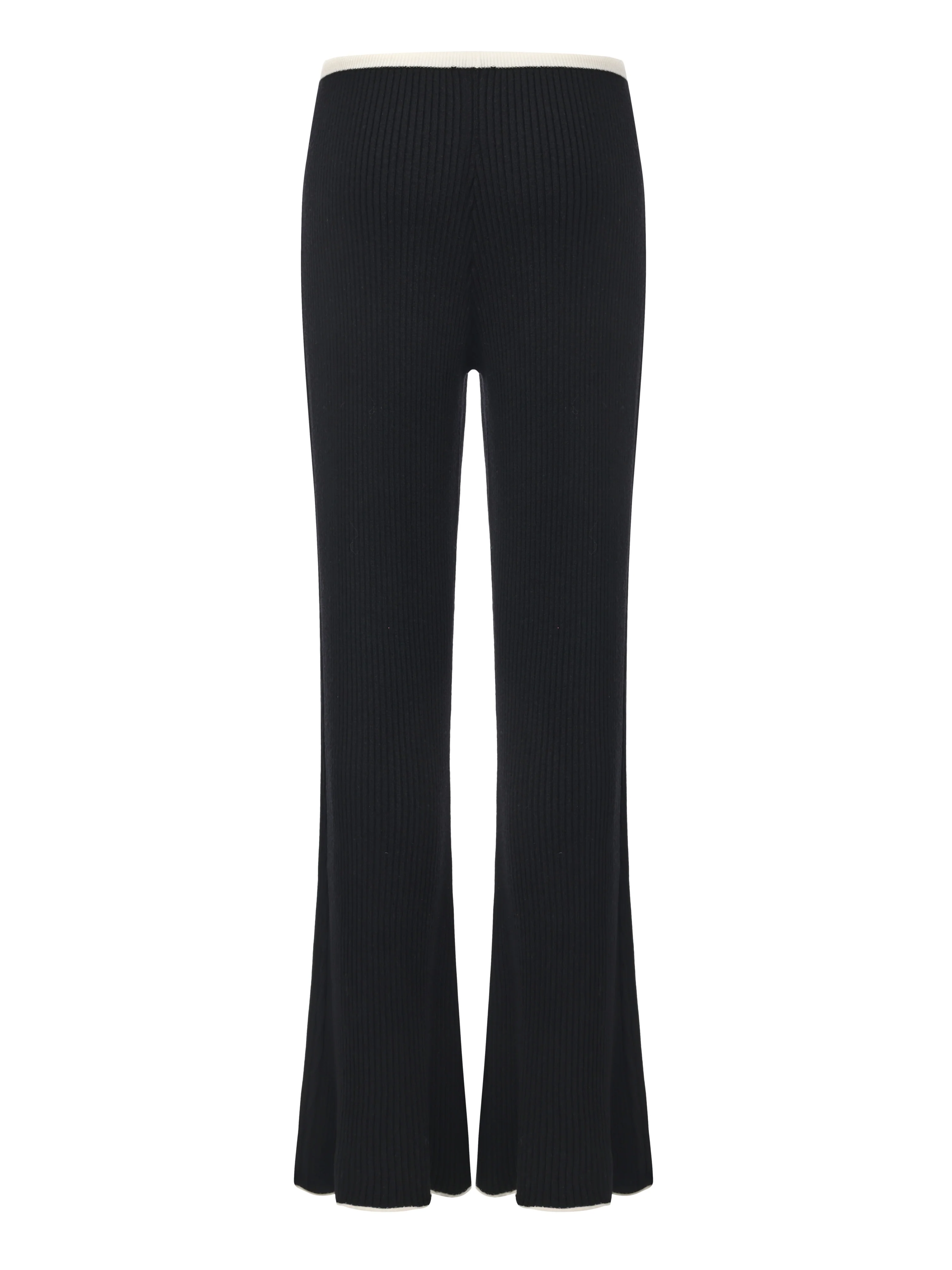 Charlotte Ribbed Black Pants - Image 10