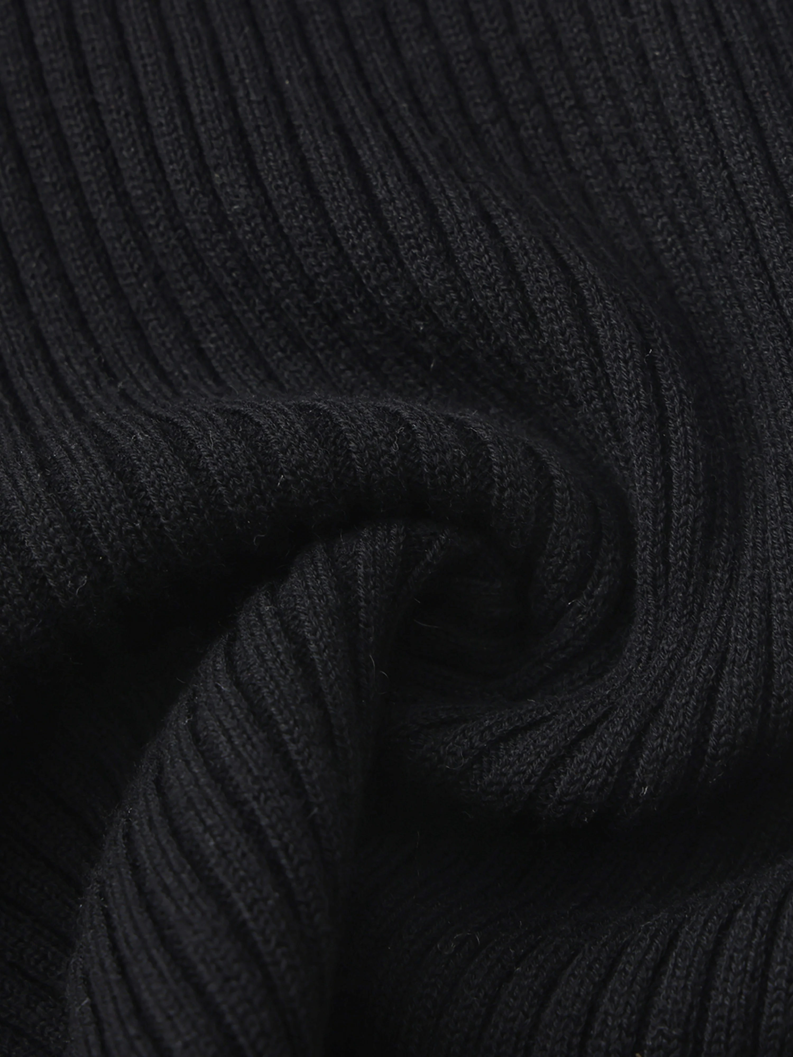 Charlotte Ribbed Black Pants - Image 7