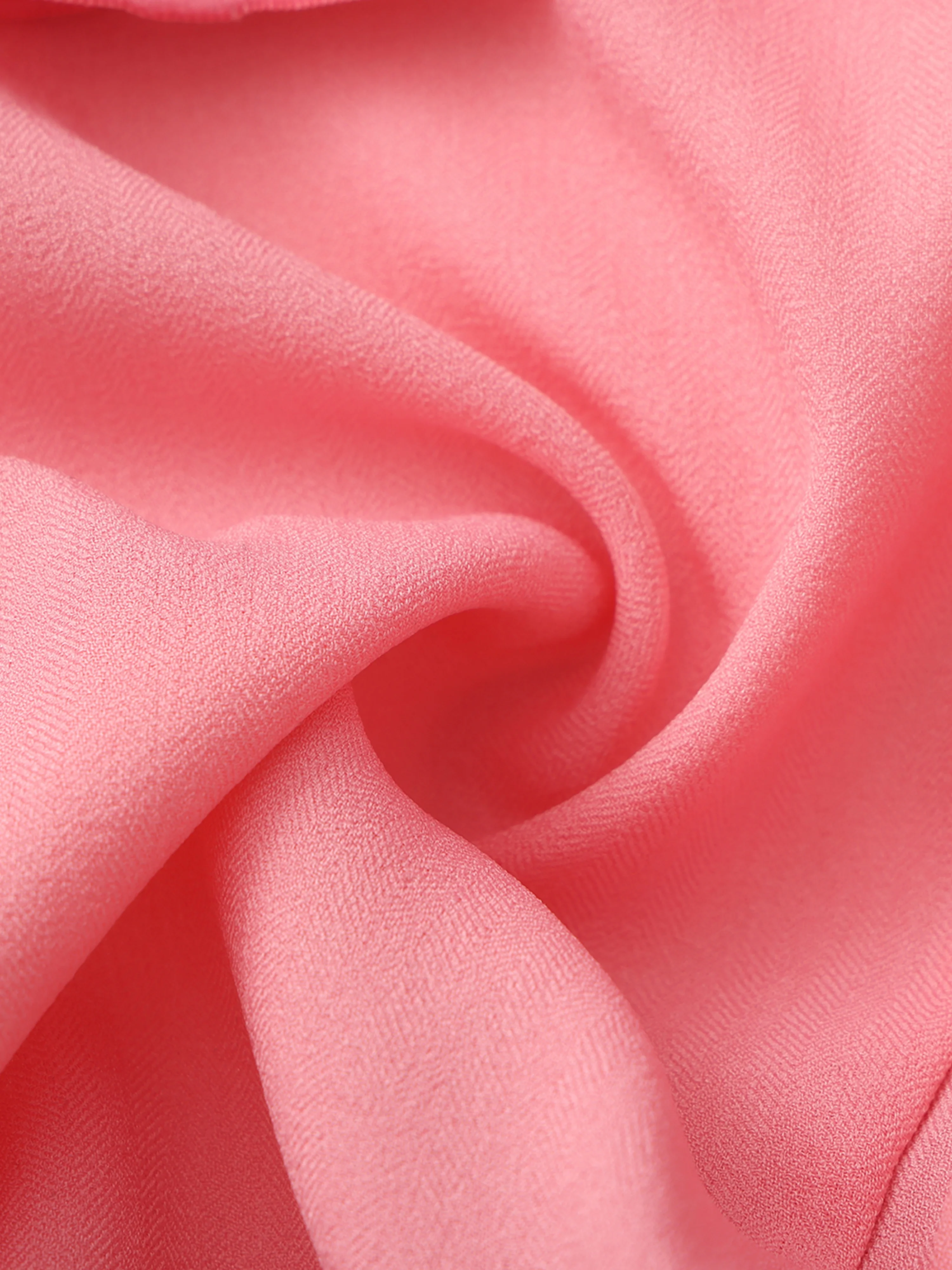 Charlotte Ruffle Pink Wrap Top - Image 7