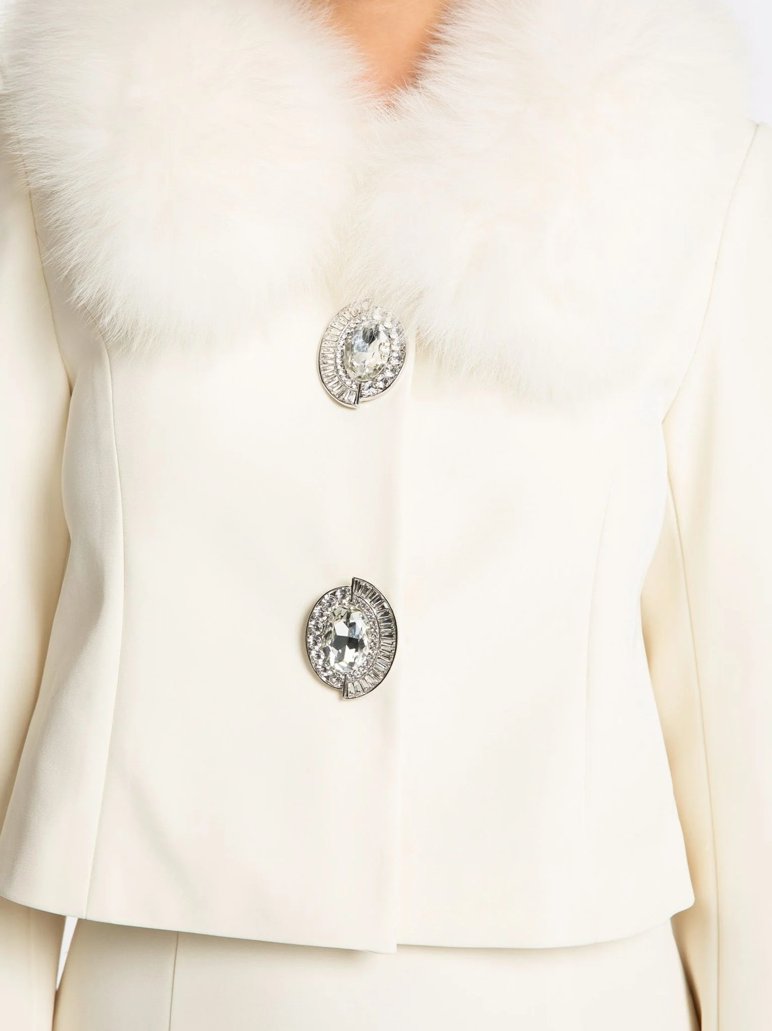 Claira Fur Collar (Off white) - Image 3