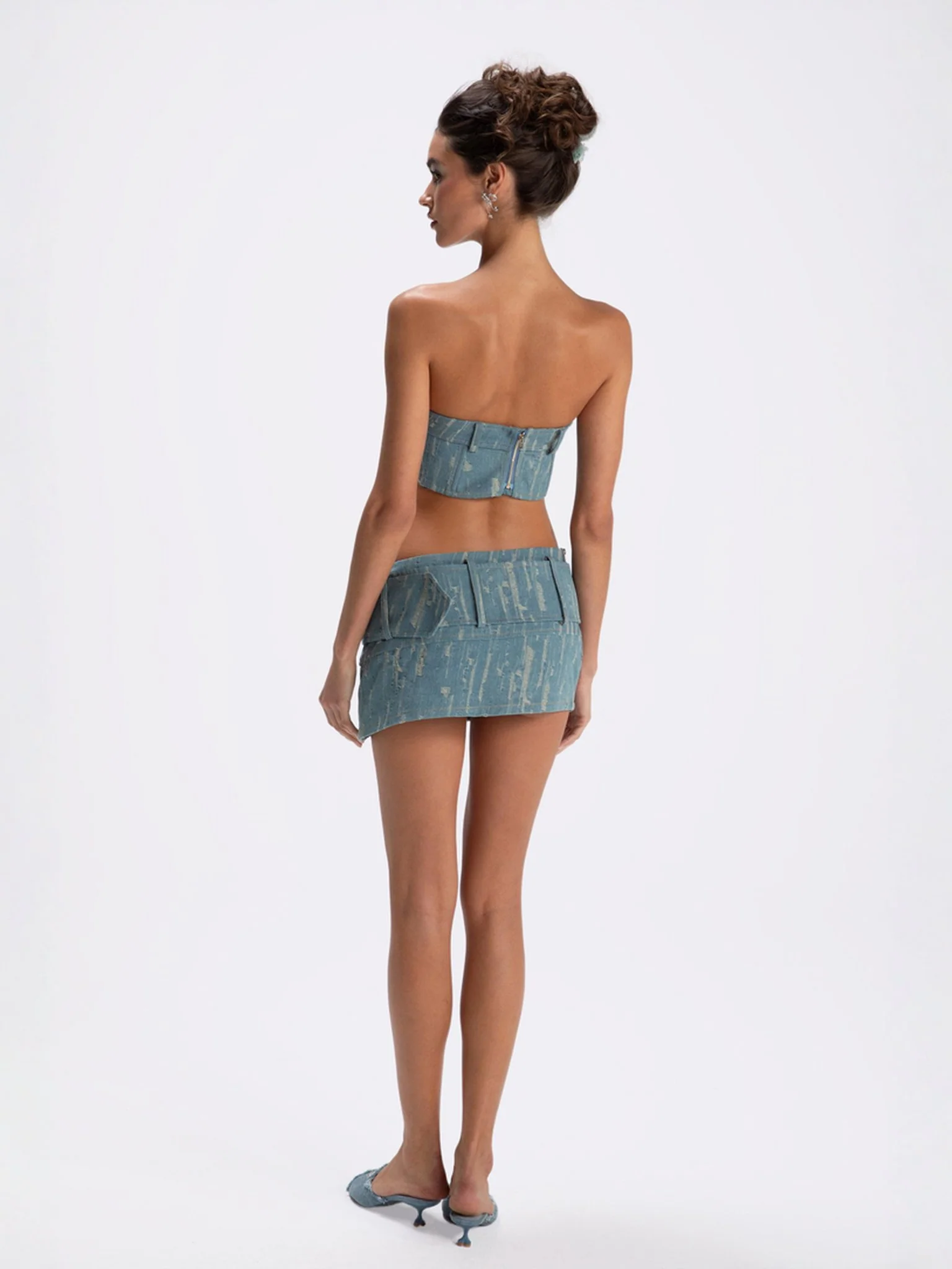 Claire Denim Top (Final Sale) - Image 8