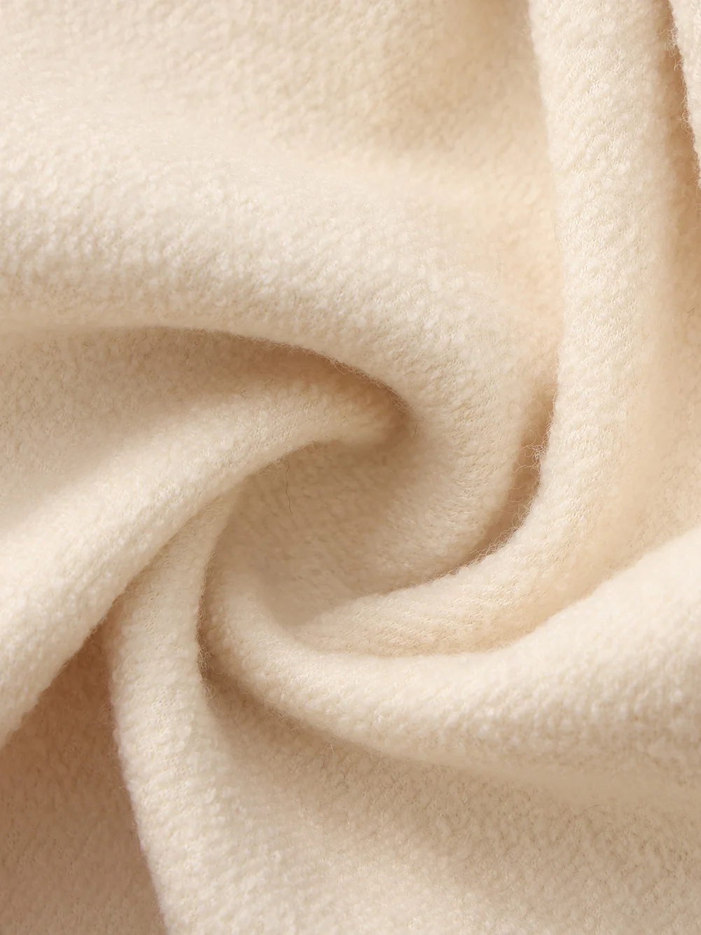 Claudine Bow-Back Wool White Coat - Image 10
