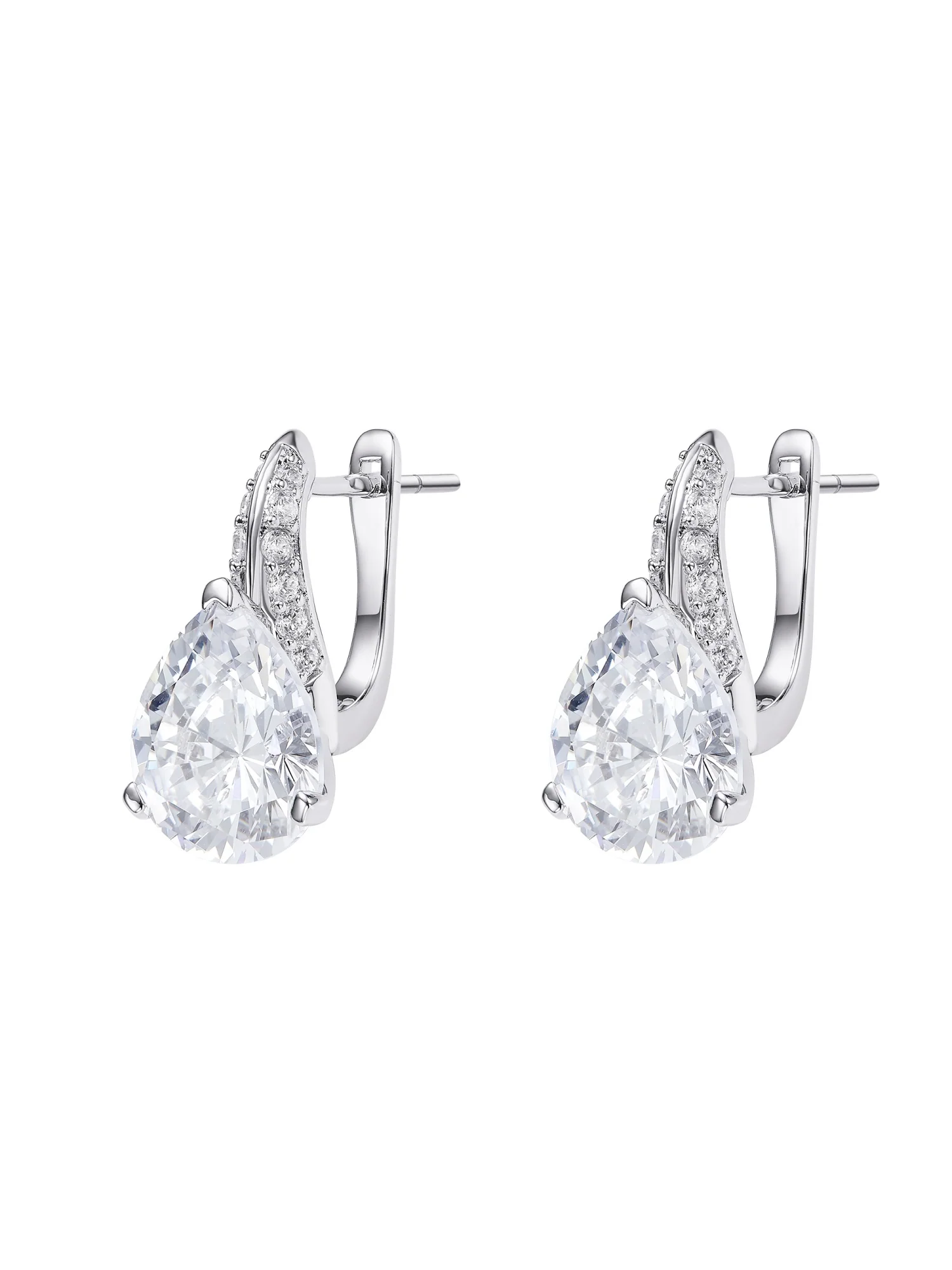 Daniela Pear Cut Crystal Drop Earrings