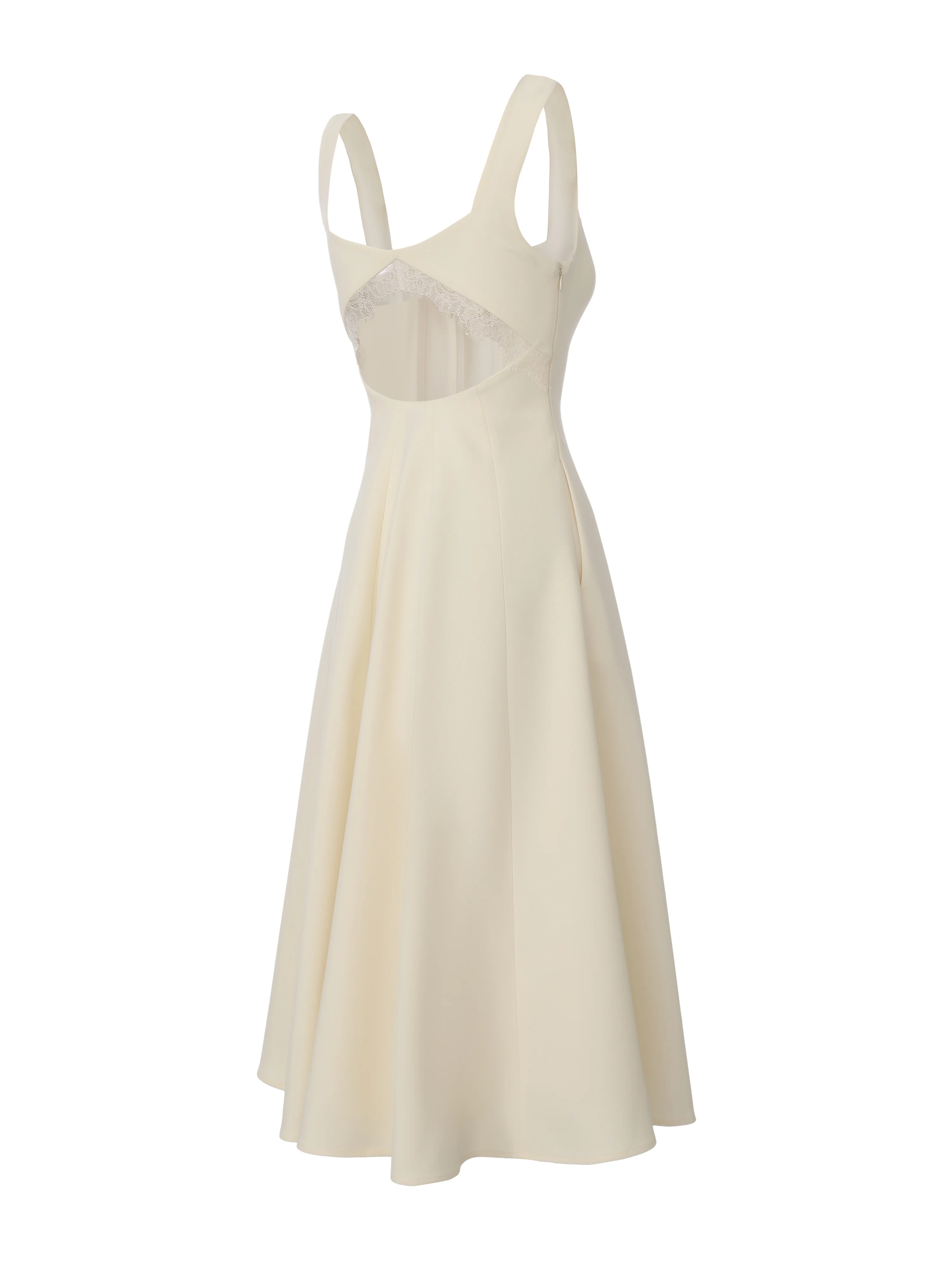 Delilah Cut Out Champagne Dress - Image 14