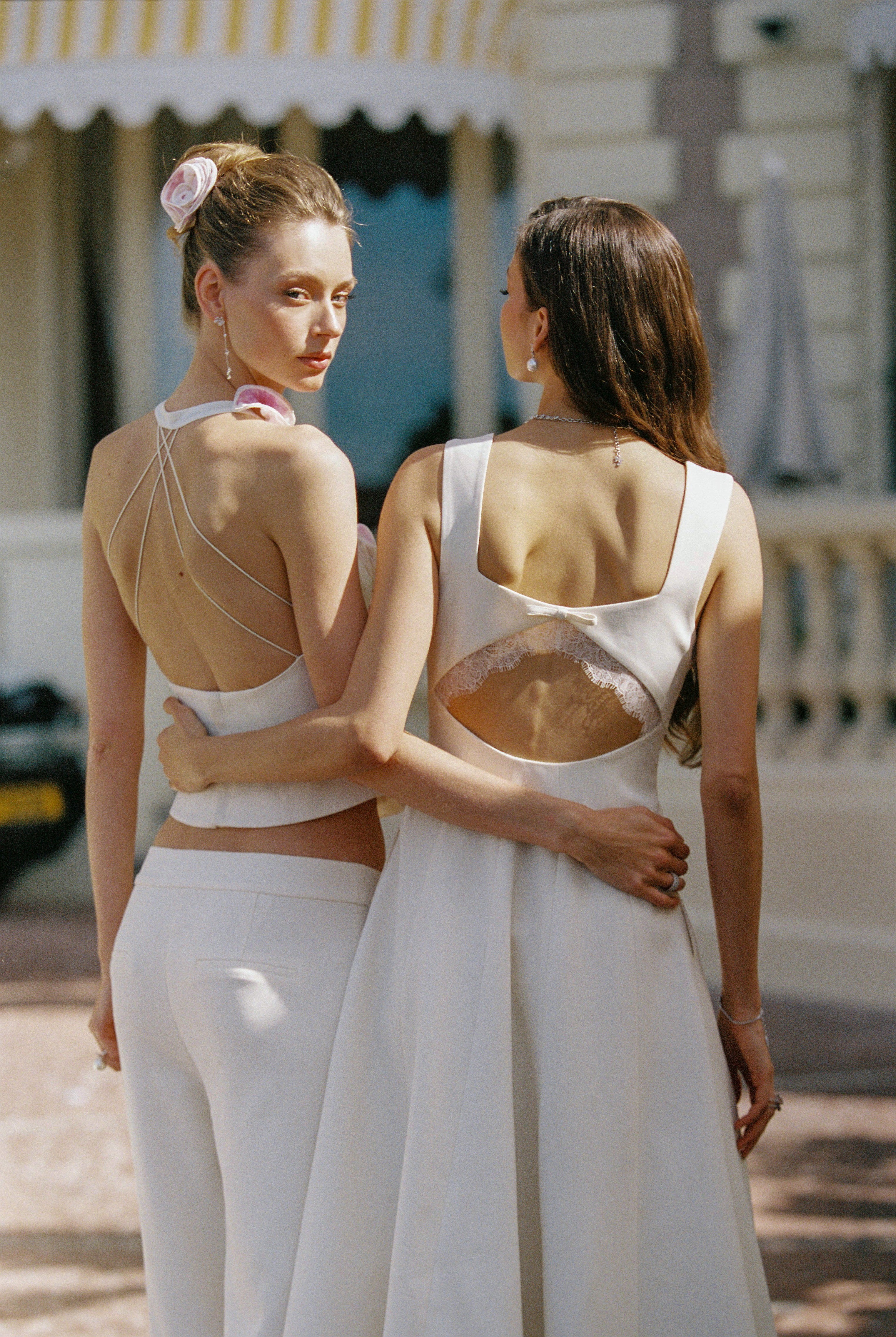 Delilah Cut Out Champagne Dress - Image 4