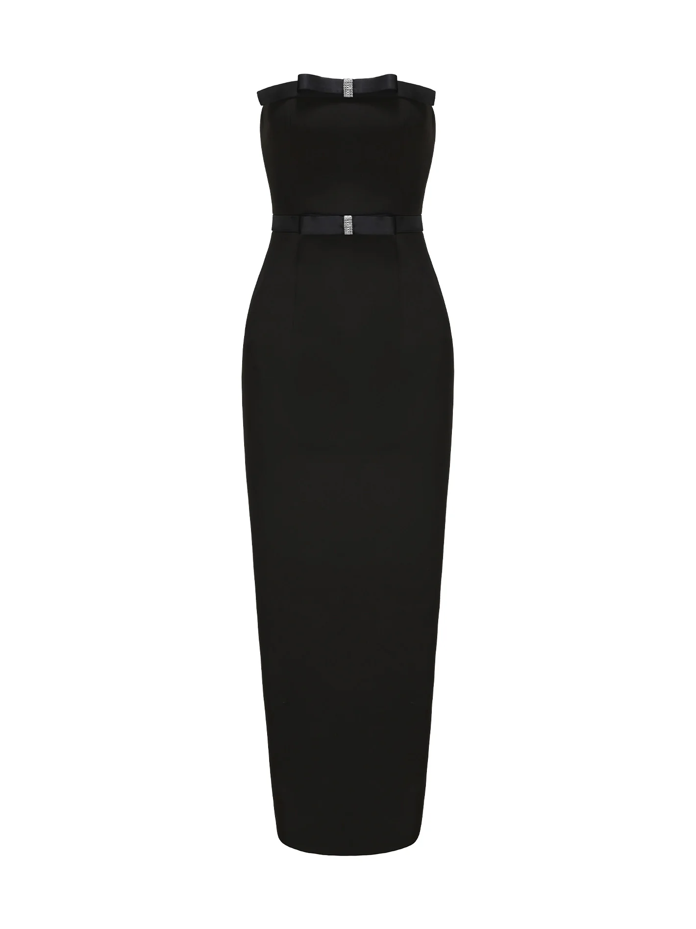 Demi Bow Dress (Black) (Final Sale)