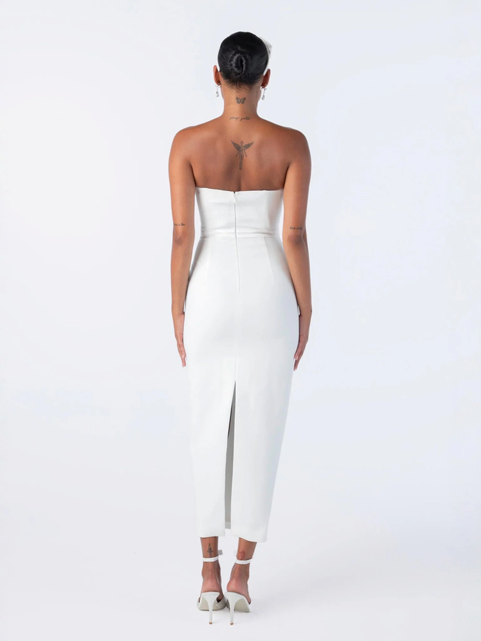Demi Bow Dress (White) (Final Sale) - Image 5