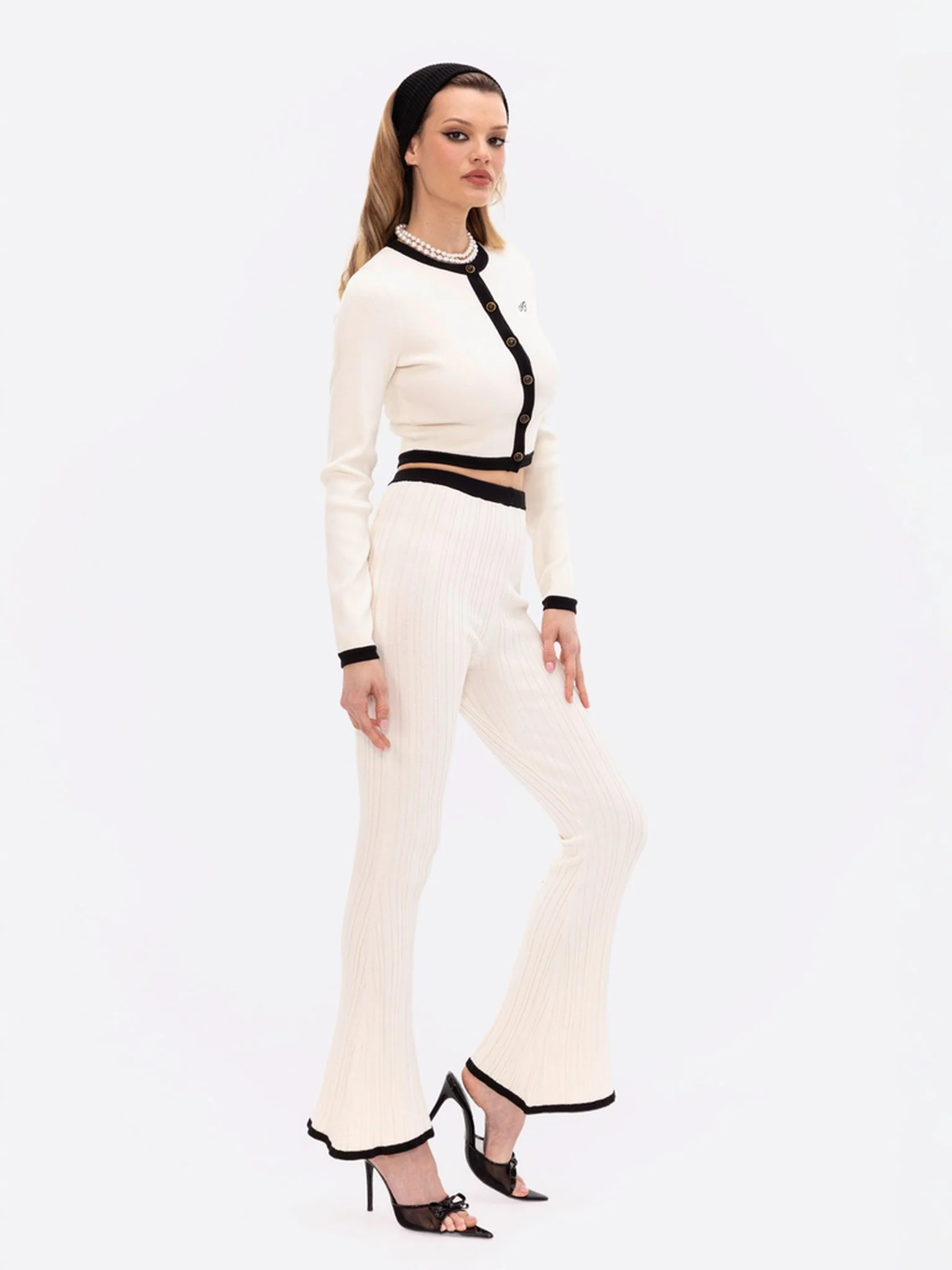 Eliza Knit Cardigan (White) - Image 7