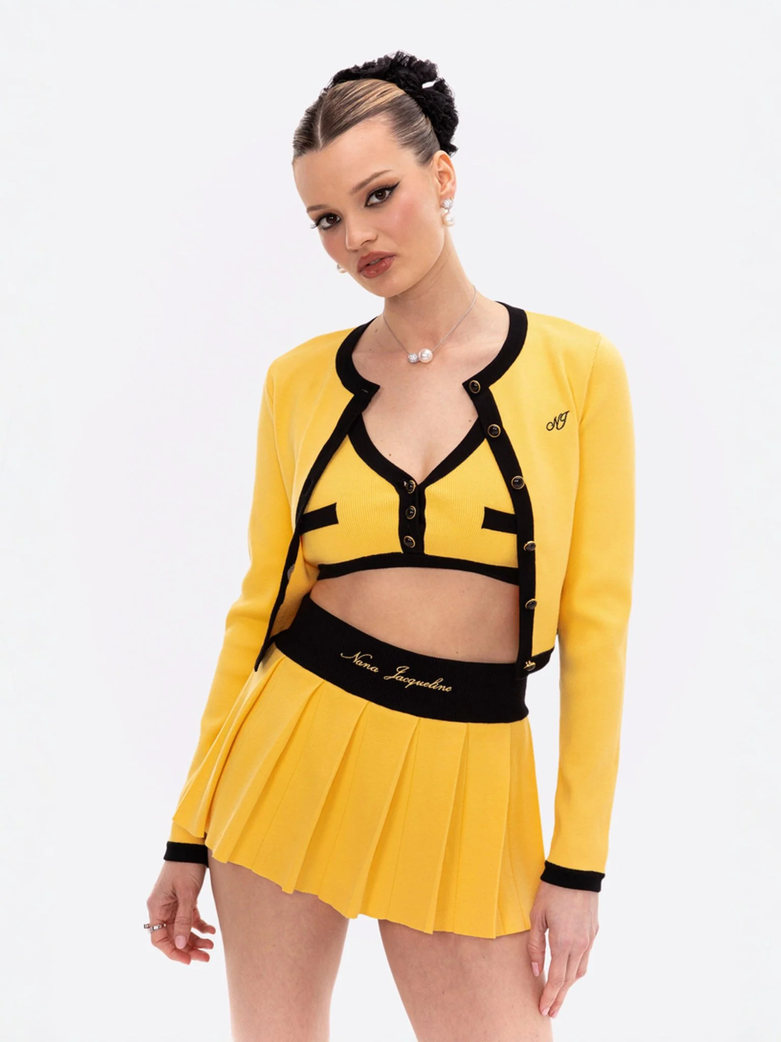 Eliza Vest Top (Yellow)