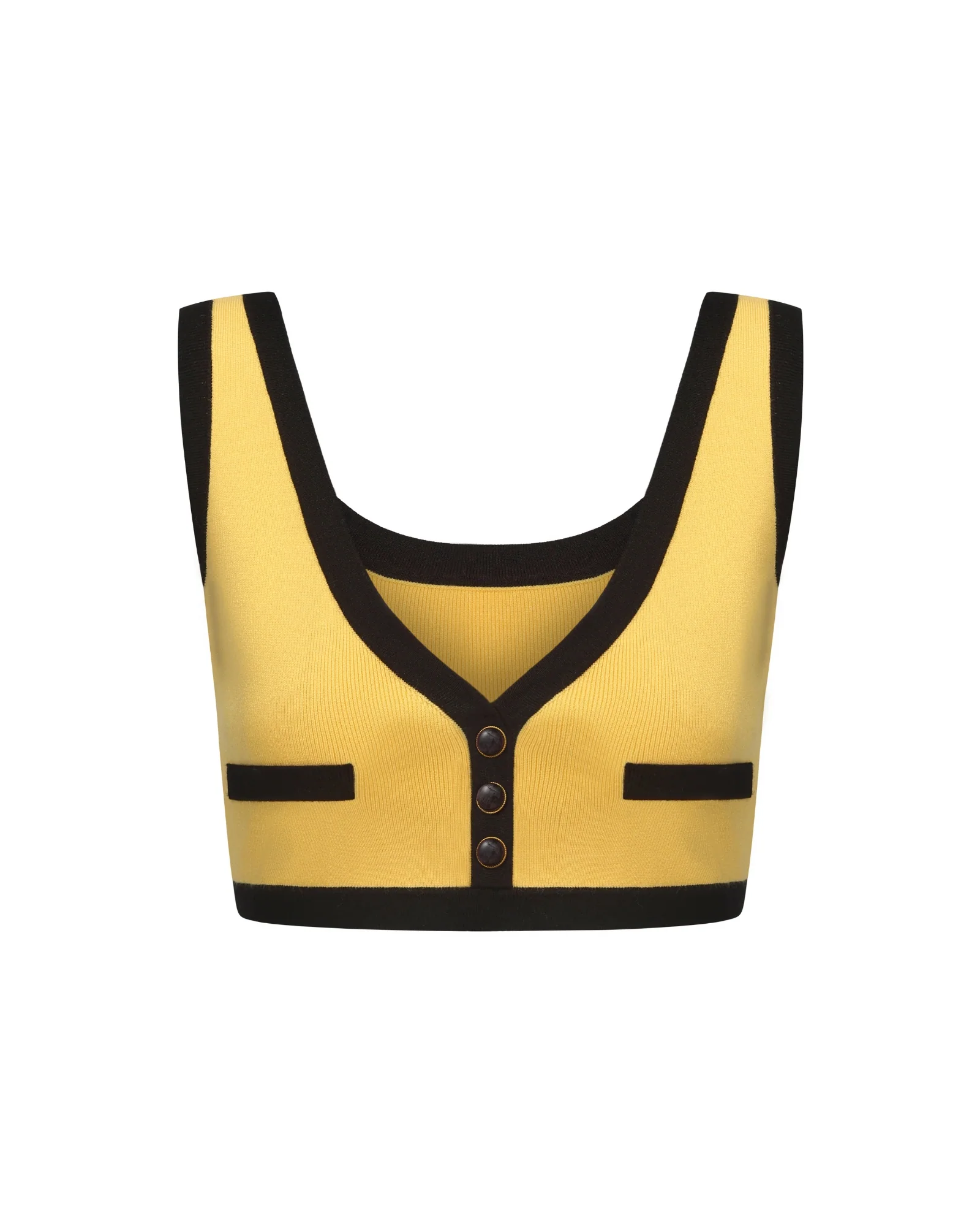 Eliza Vest Top (Yellow) - Image 6