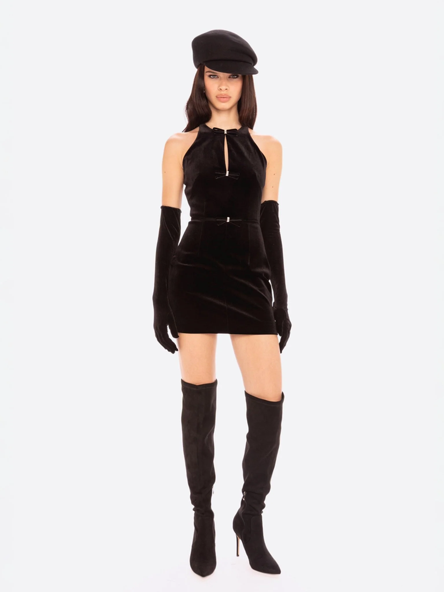 Estelle Velvet Mini Dress - Image 2