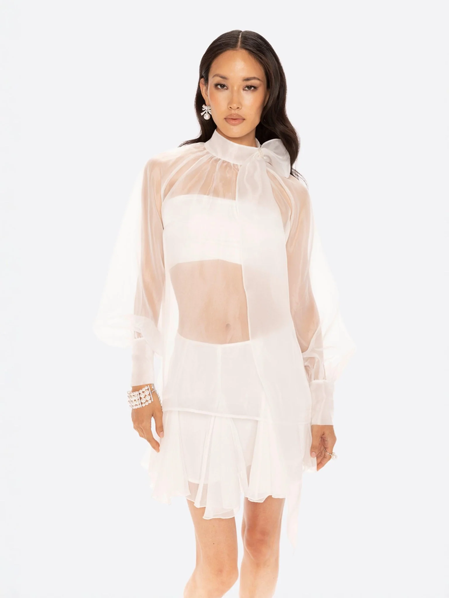 Evie Diamond Top (White) (Final Sale)