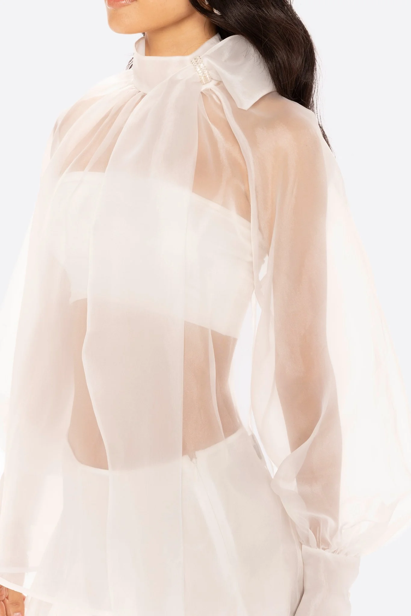 Evie Diamond Top (White) (Final Sale) - Image 2