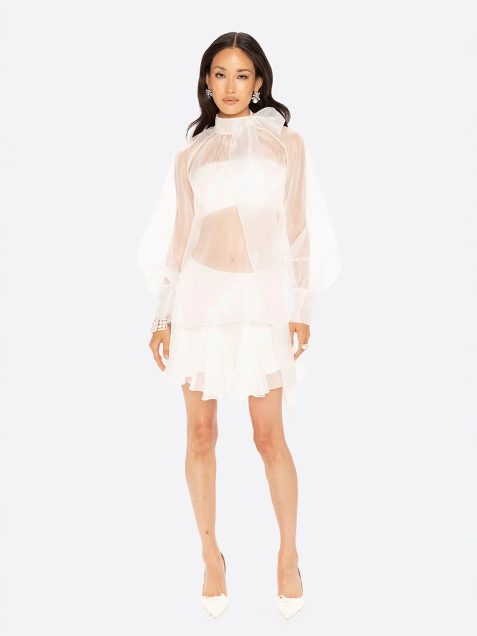 Evie Diamond Top (White) (Final Sale) - Image 3