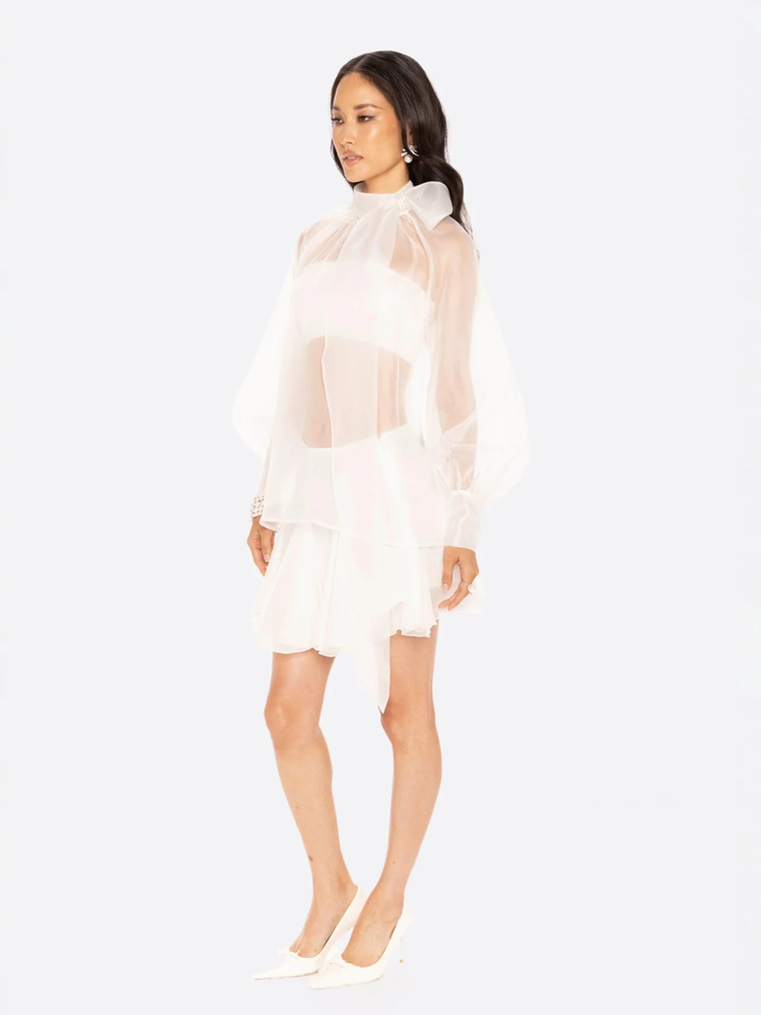 Evie Diamond Top (White) (Final Sale) - Image 4