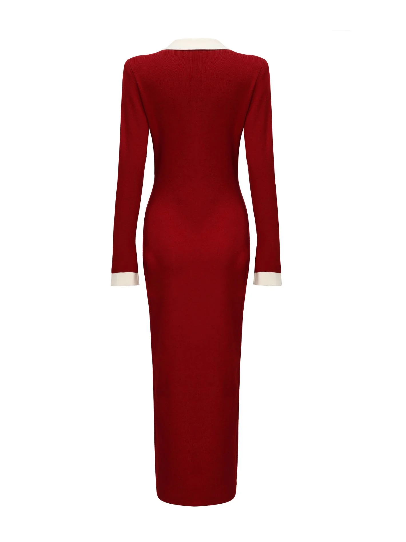 Felicity Long Knit Cardigan (Red) (Final Sale) - Image 3