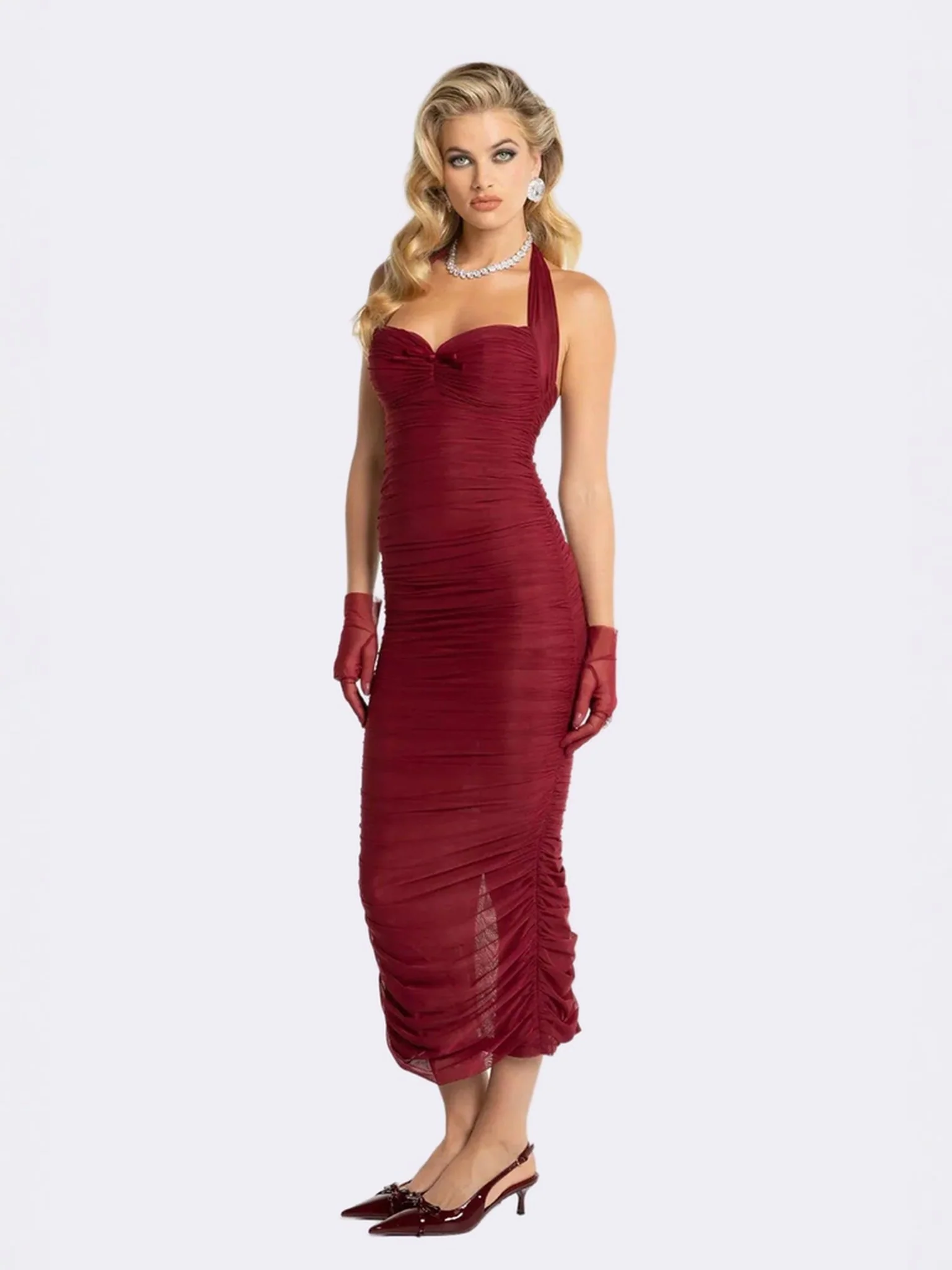 Francesca Dress (Red) - Image 7