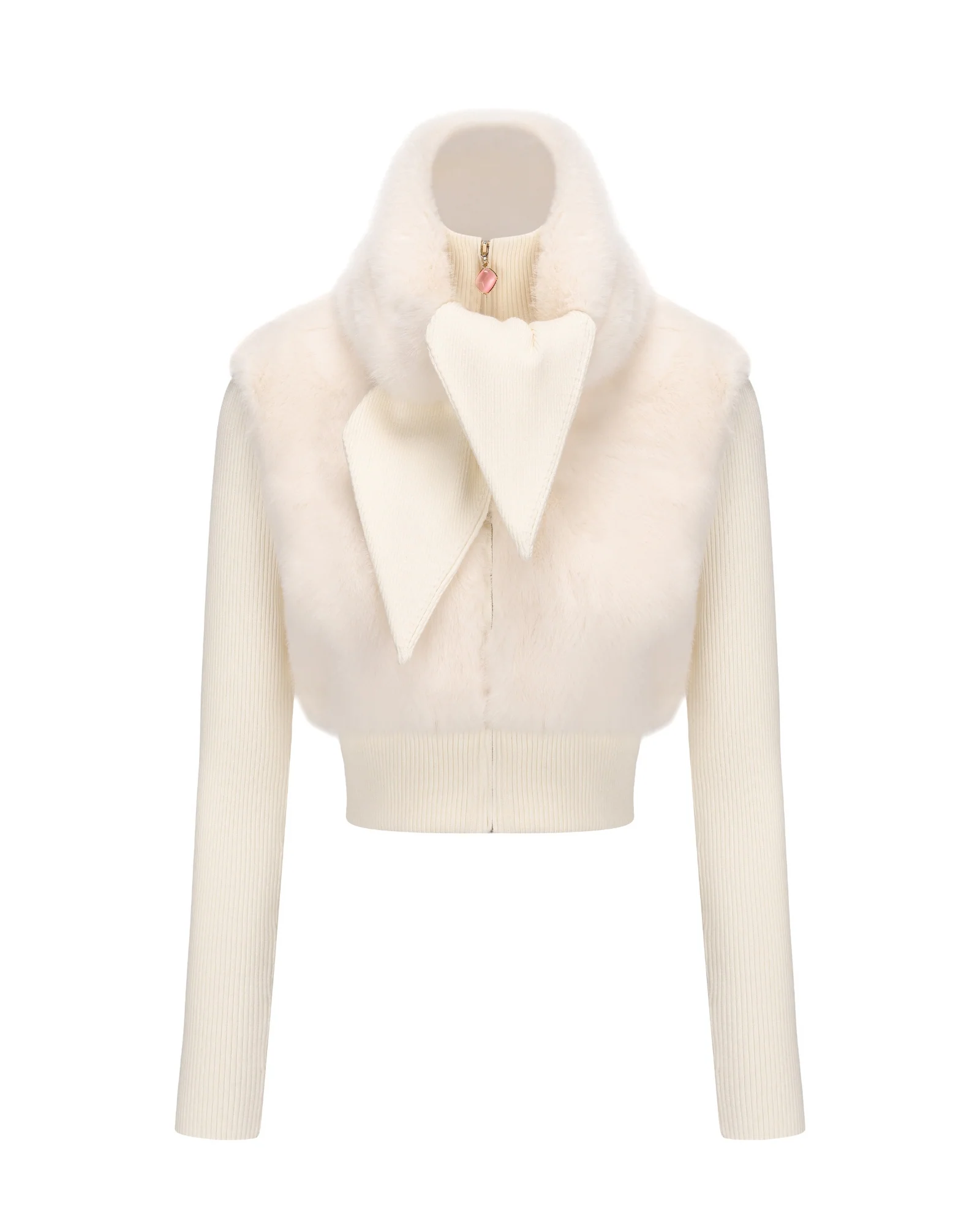 Hailey Knit Jacket (White) - Image 5