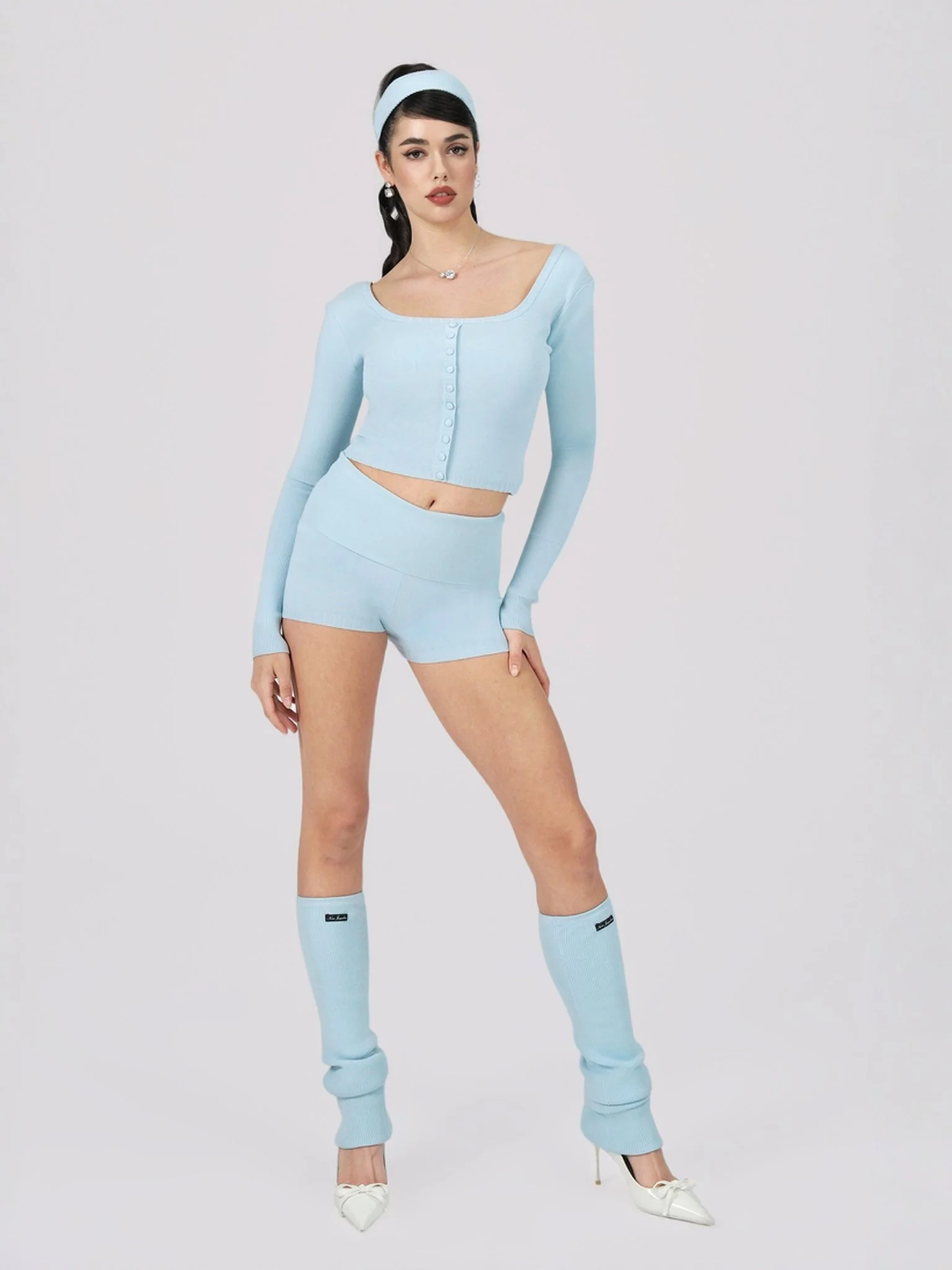 Holly Legwarmers (Blue) - Image 3